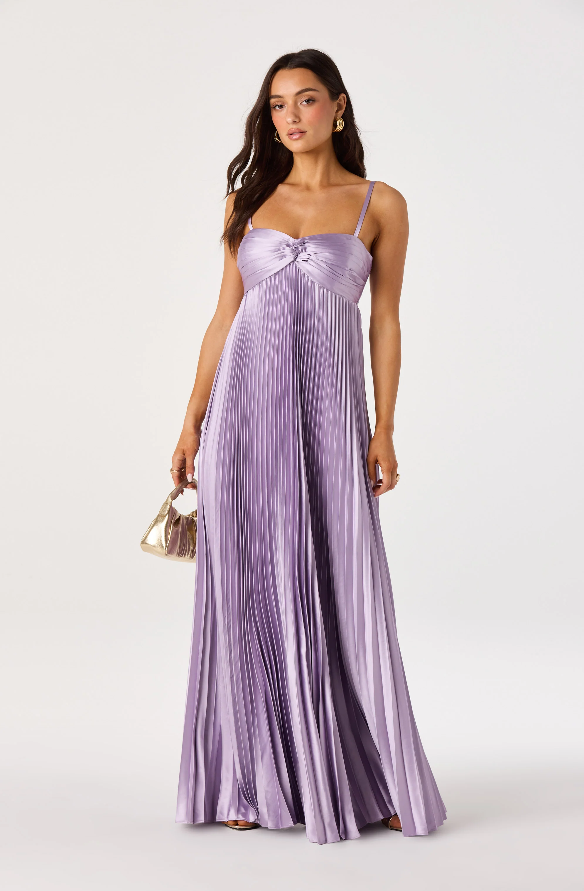 Cyrina Plissé Strapless Maxi Gown - Image 12