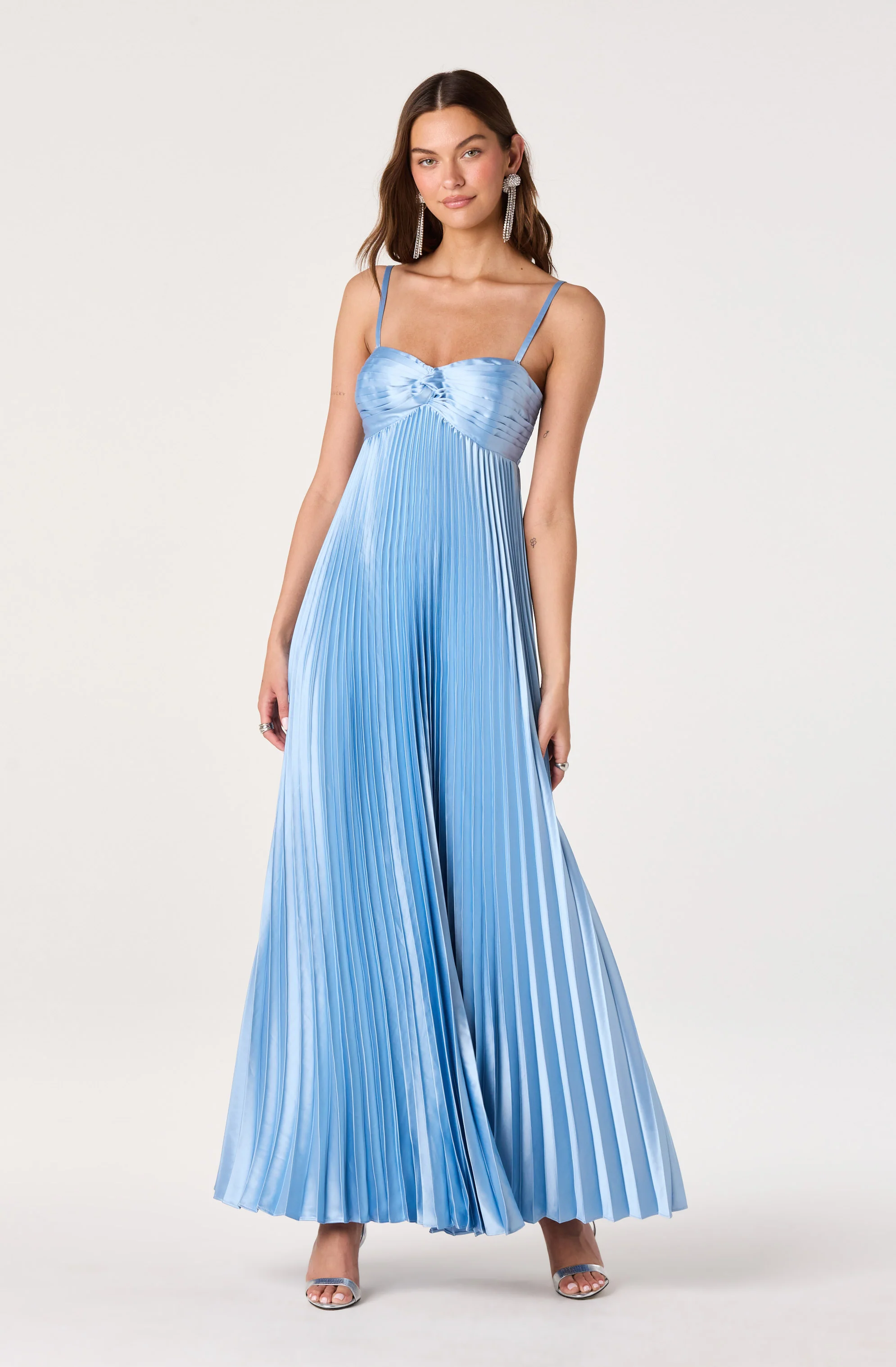 Cyrina Plissé Strapless Maxi Gown - Image 4
