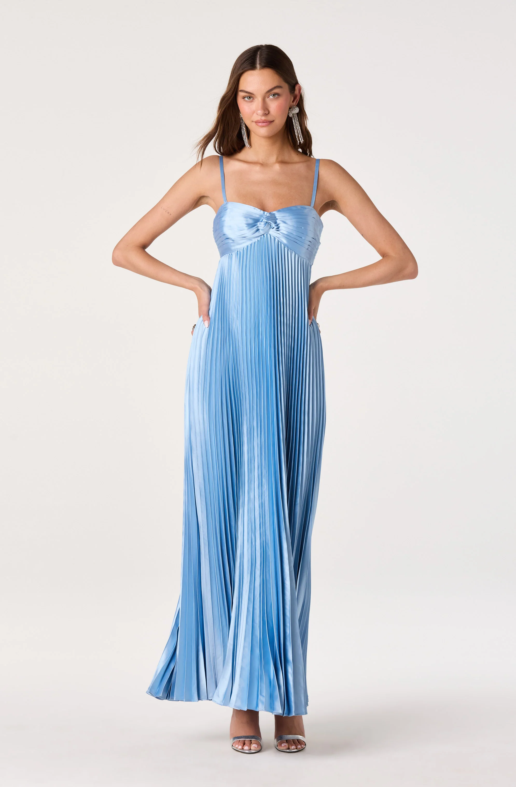 Cyrina Plissé Strapless Maxi Gown - Image 6