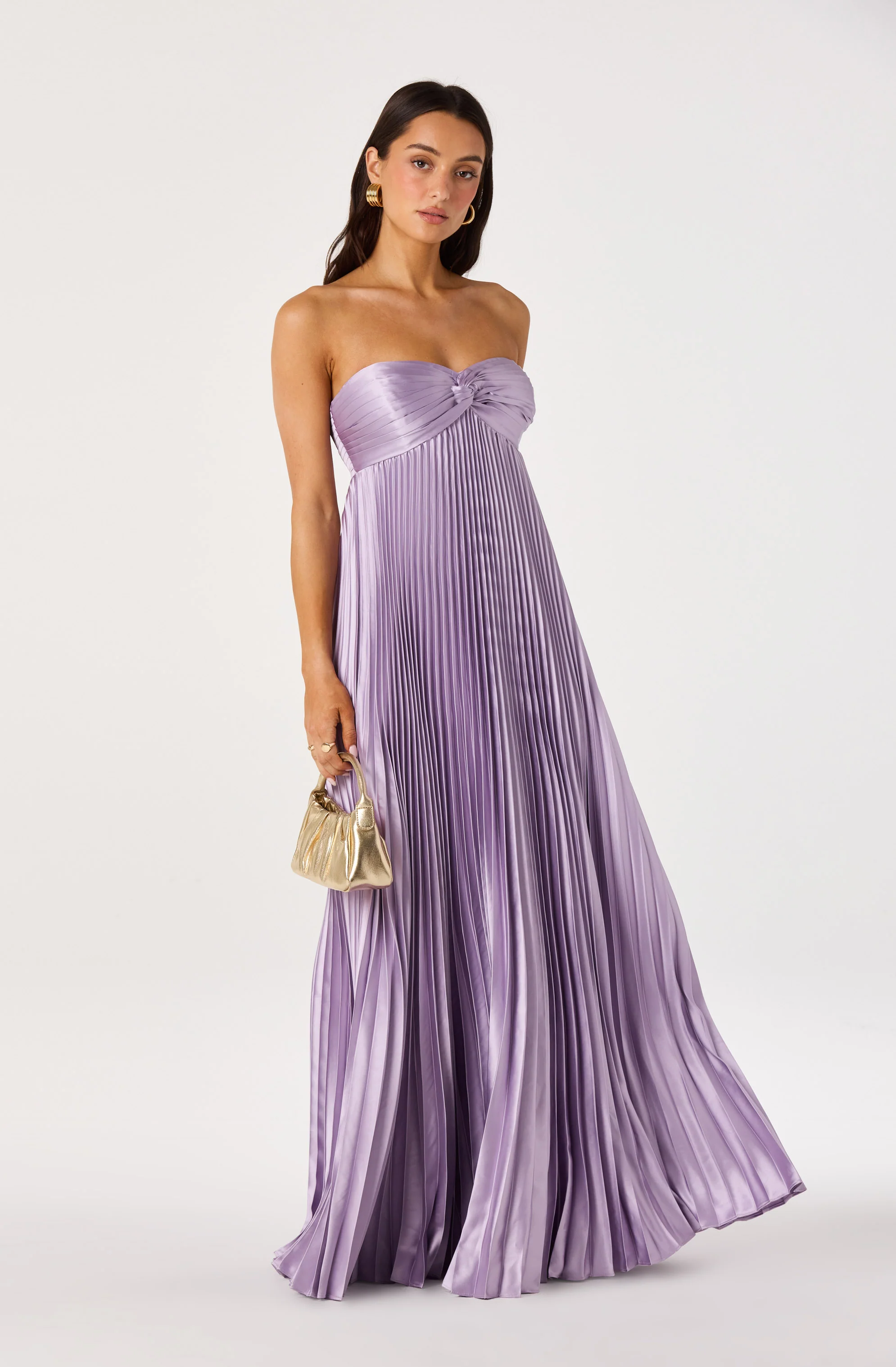 Cyrina Plissé Strapless Maxi Gown - Image 7