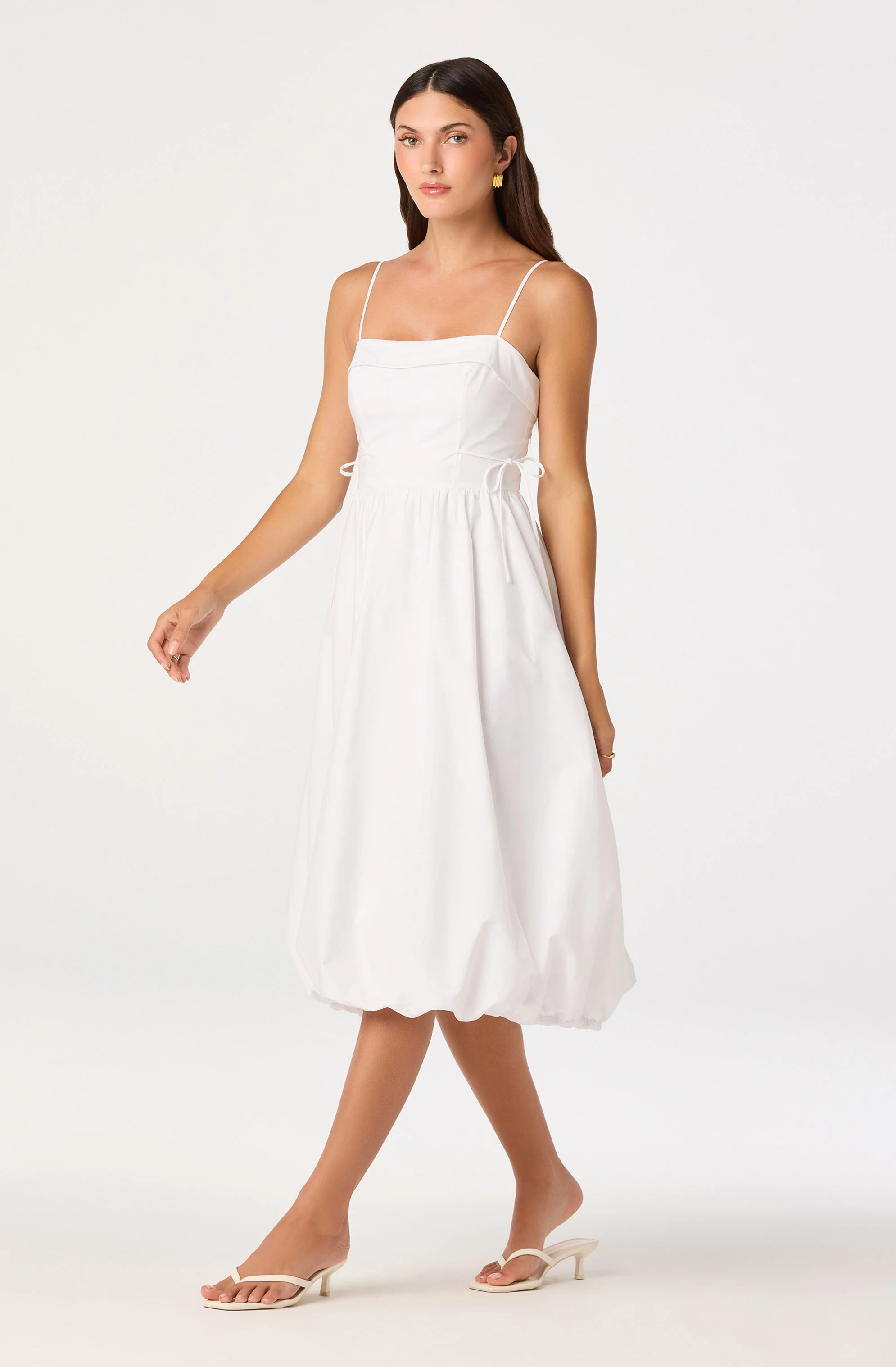Dahlia Bubble Hem Midi Dress - Image 8