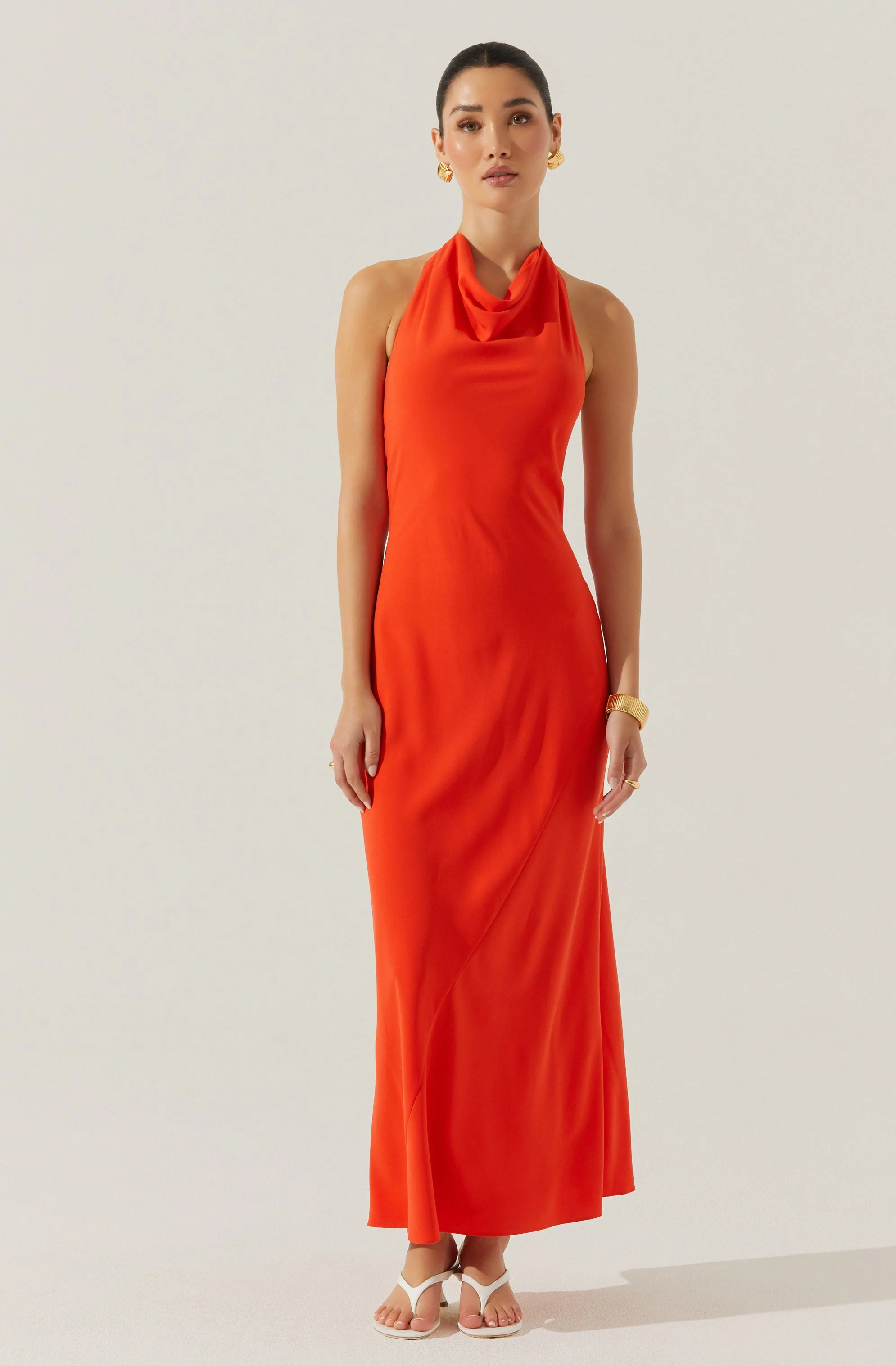 Dalisay Cowl Neck Halter Dress - Image 3
