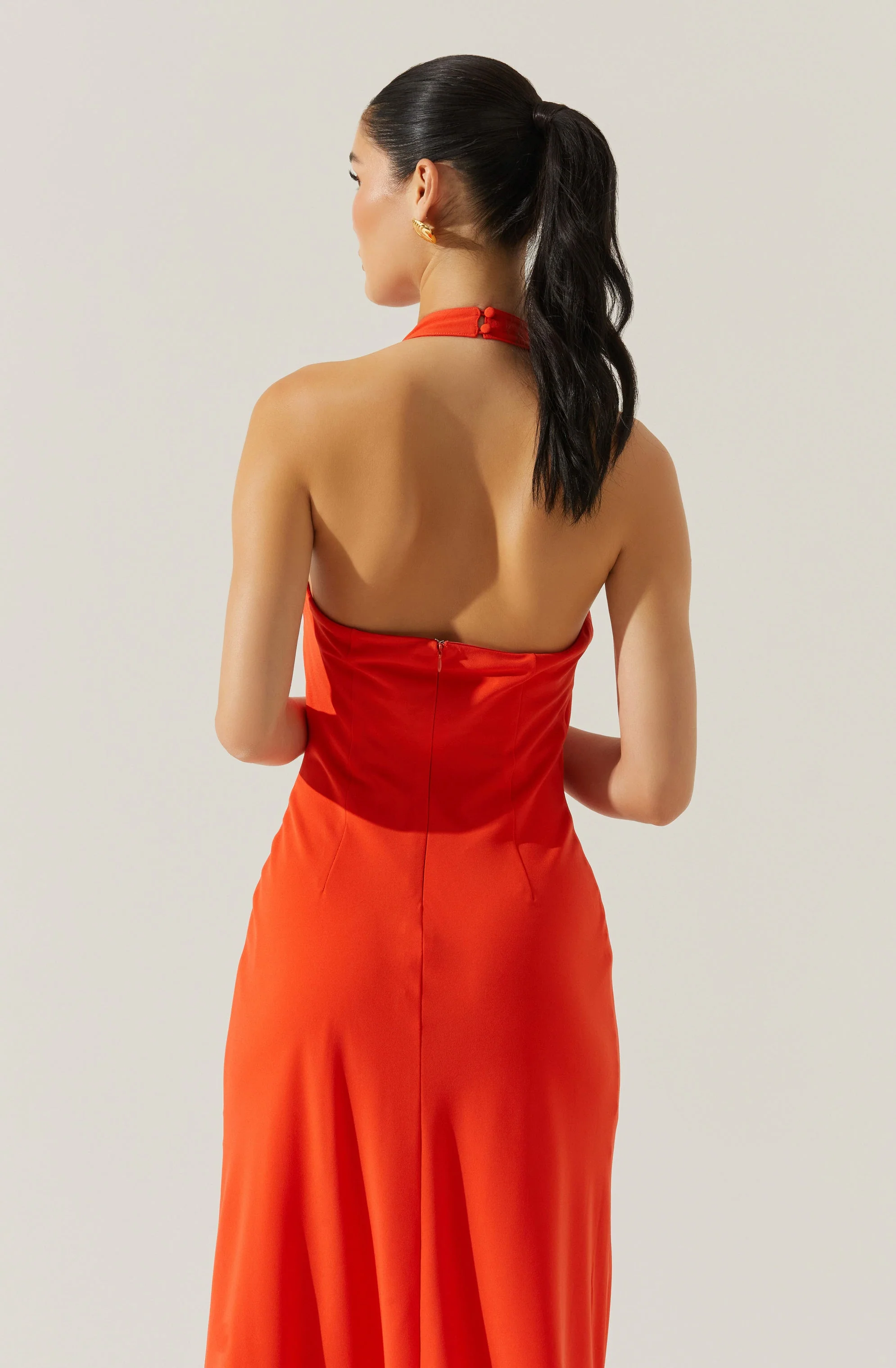 Dalisay Cowl Neck Halter Dress - Image 4