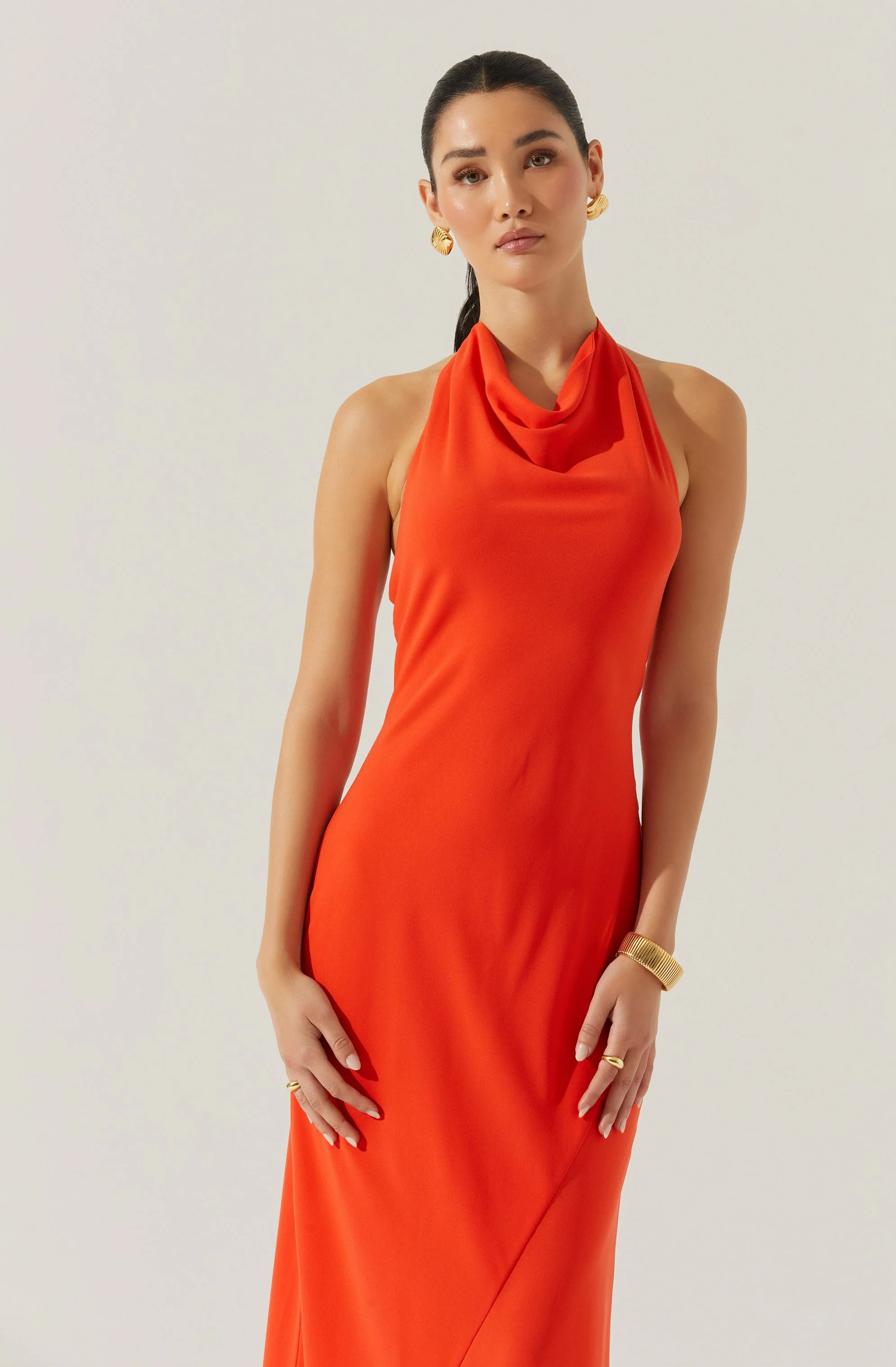 Dalisay Cowl Neck Halter Dress - Image 5