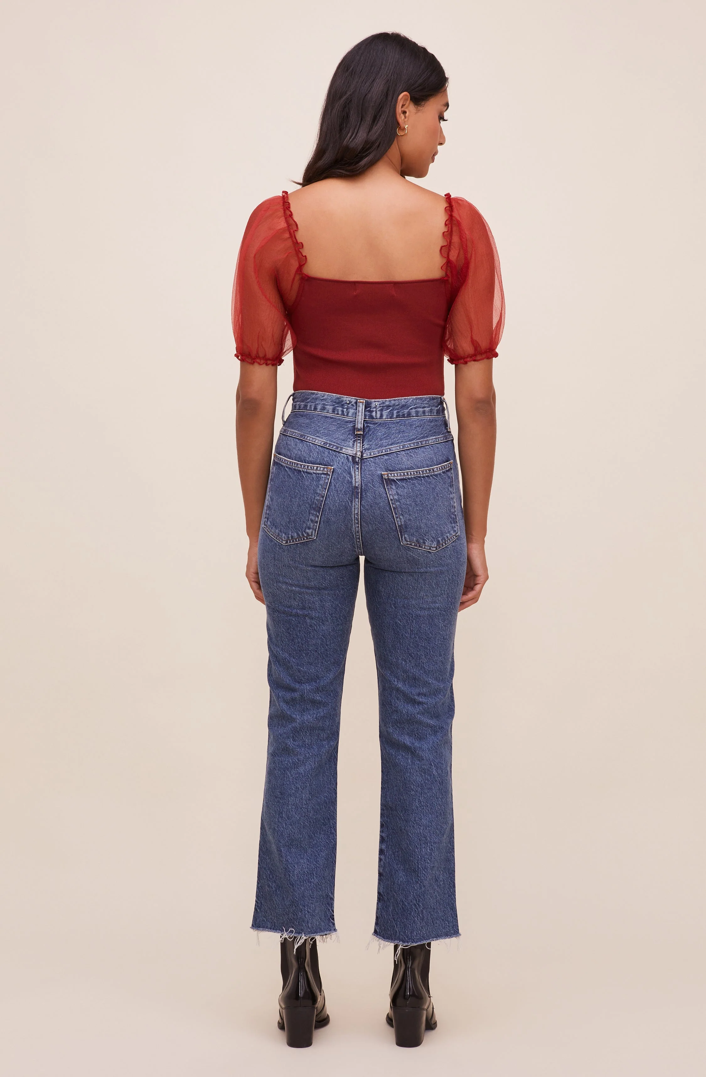 Darling Sheer Puff Sleeve Bodysuit - Image 6