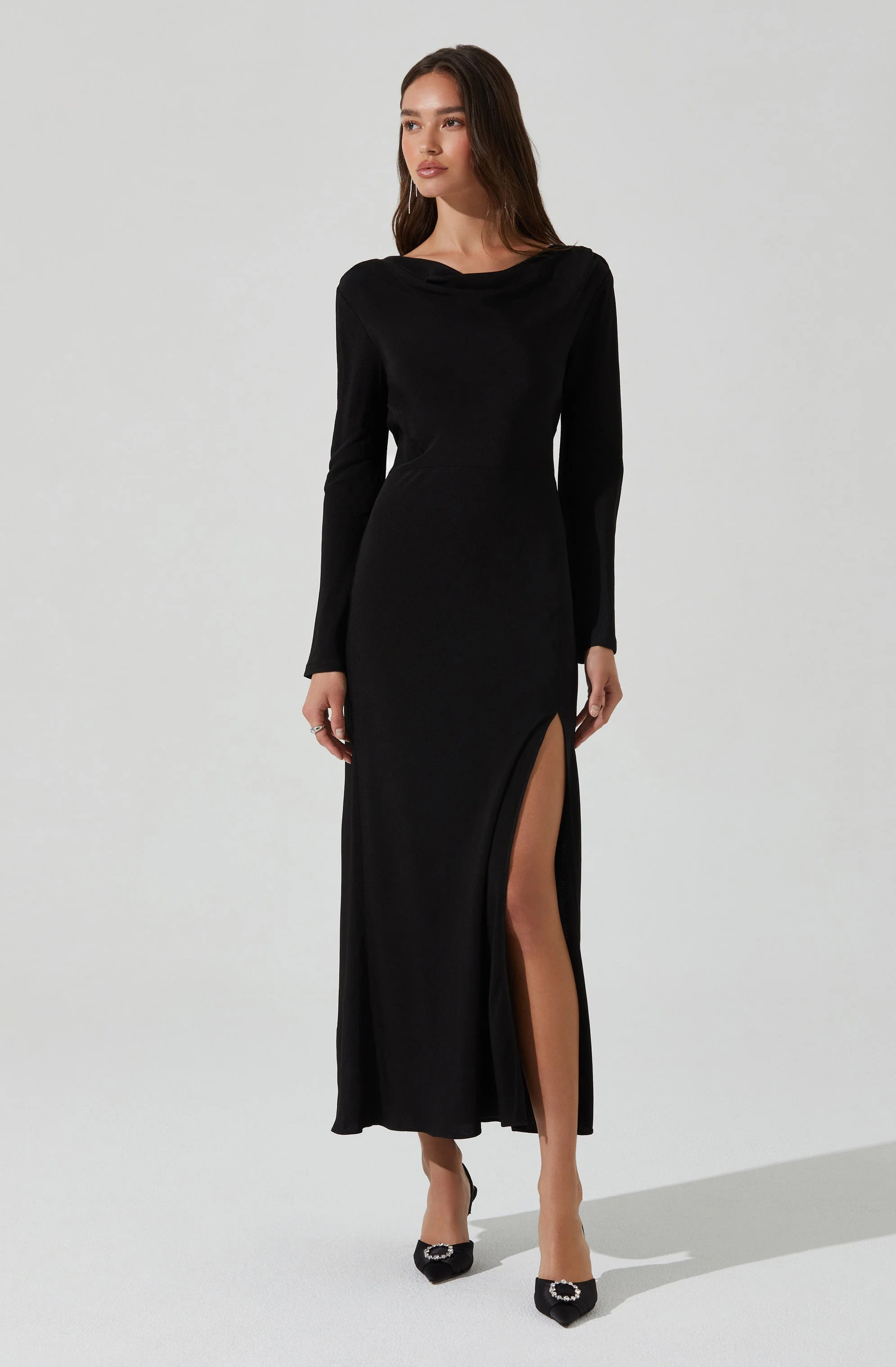 Decima Cowl Neck Maxi Dress - Image 3