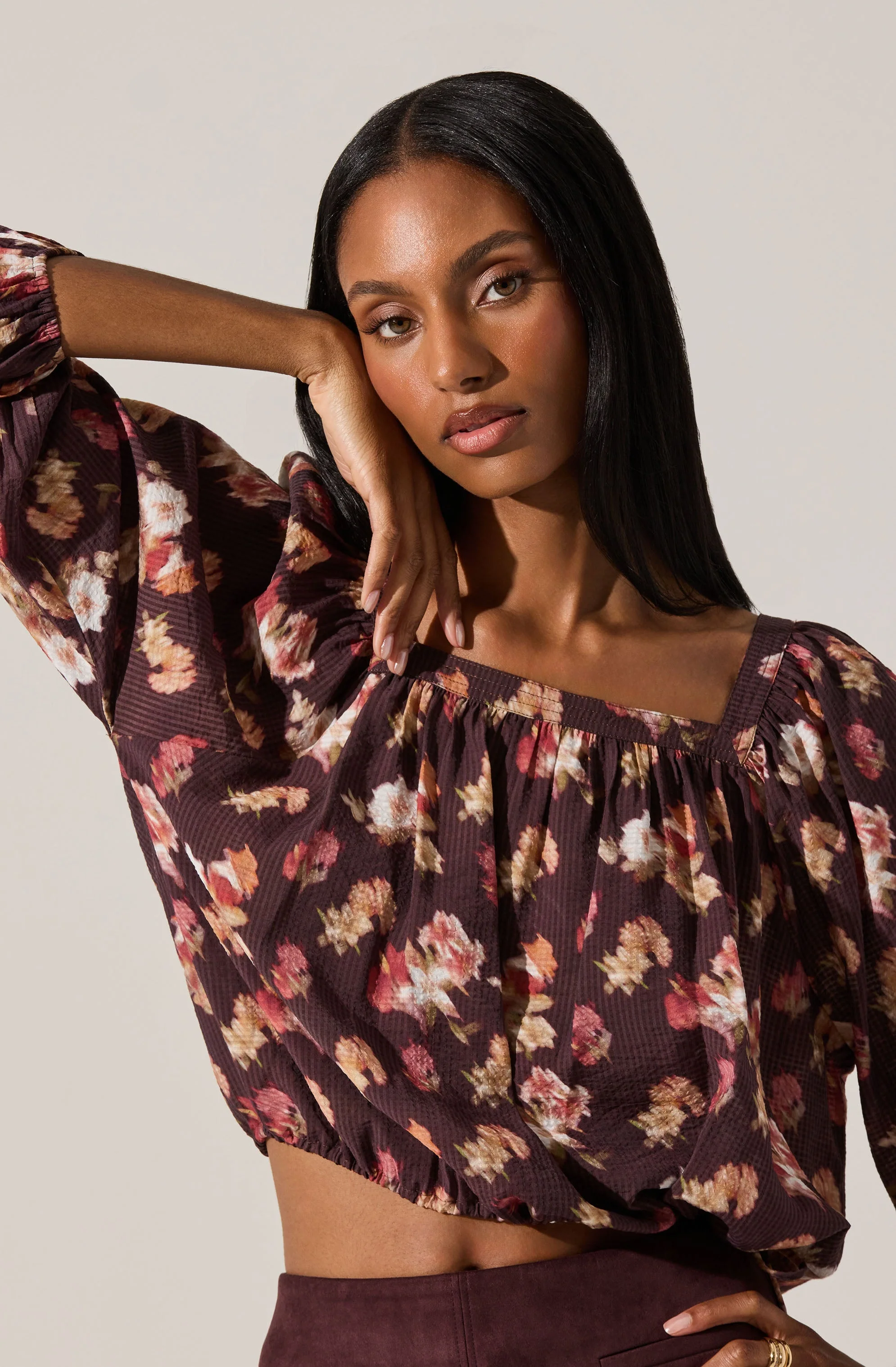 Dejah Floral Crop Top - Image 3