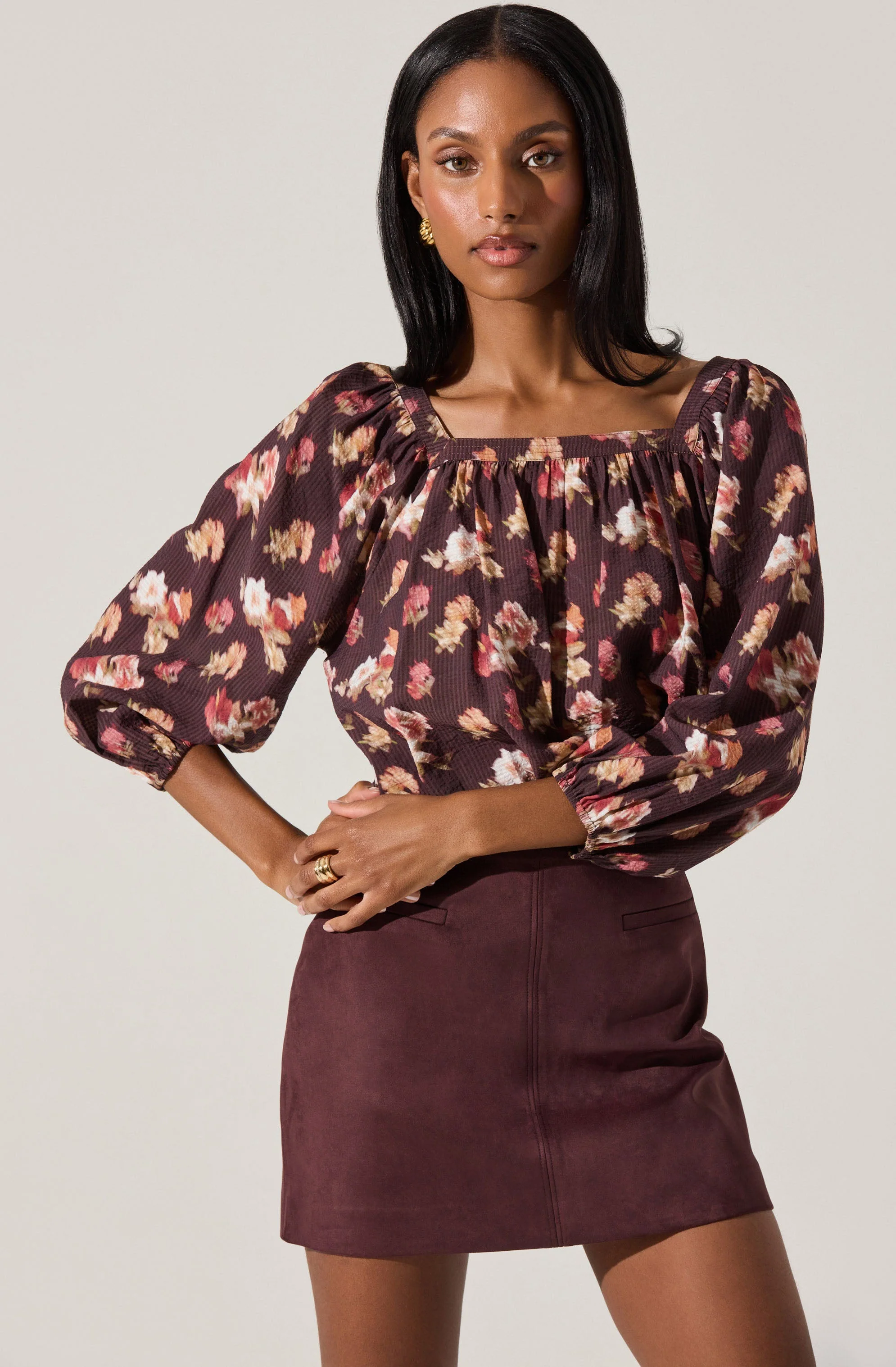 Dejah Floral Crop Top - Image 6