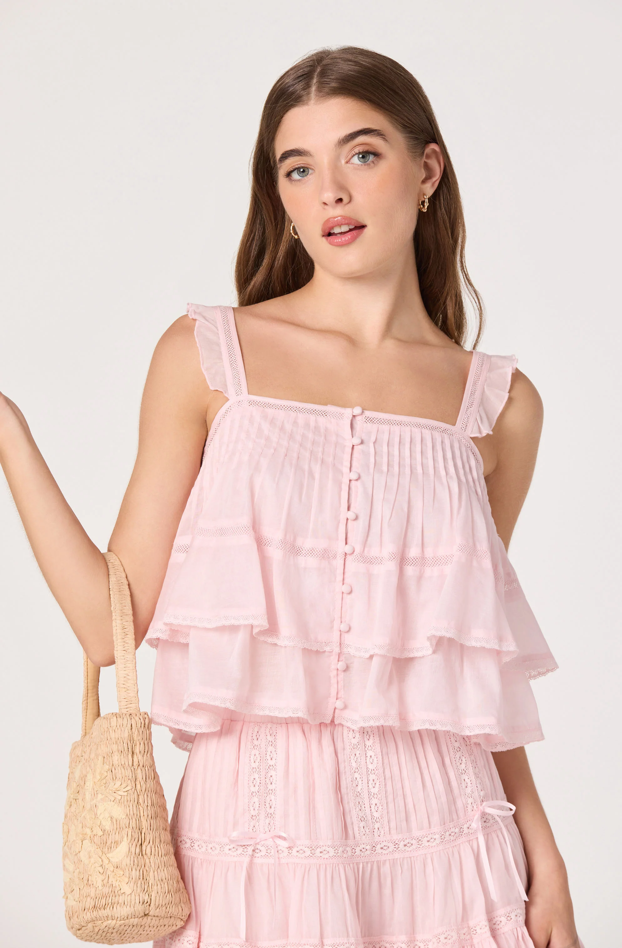 Delia Tiered Babydoll Top