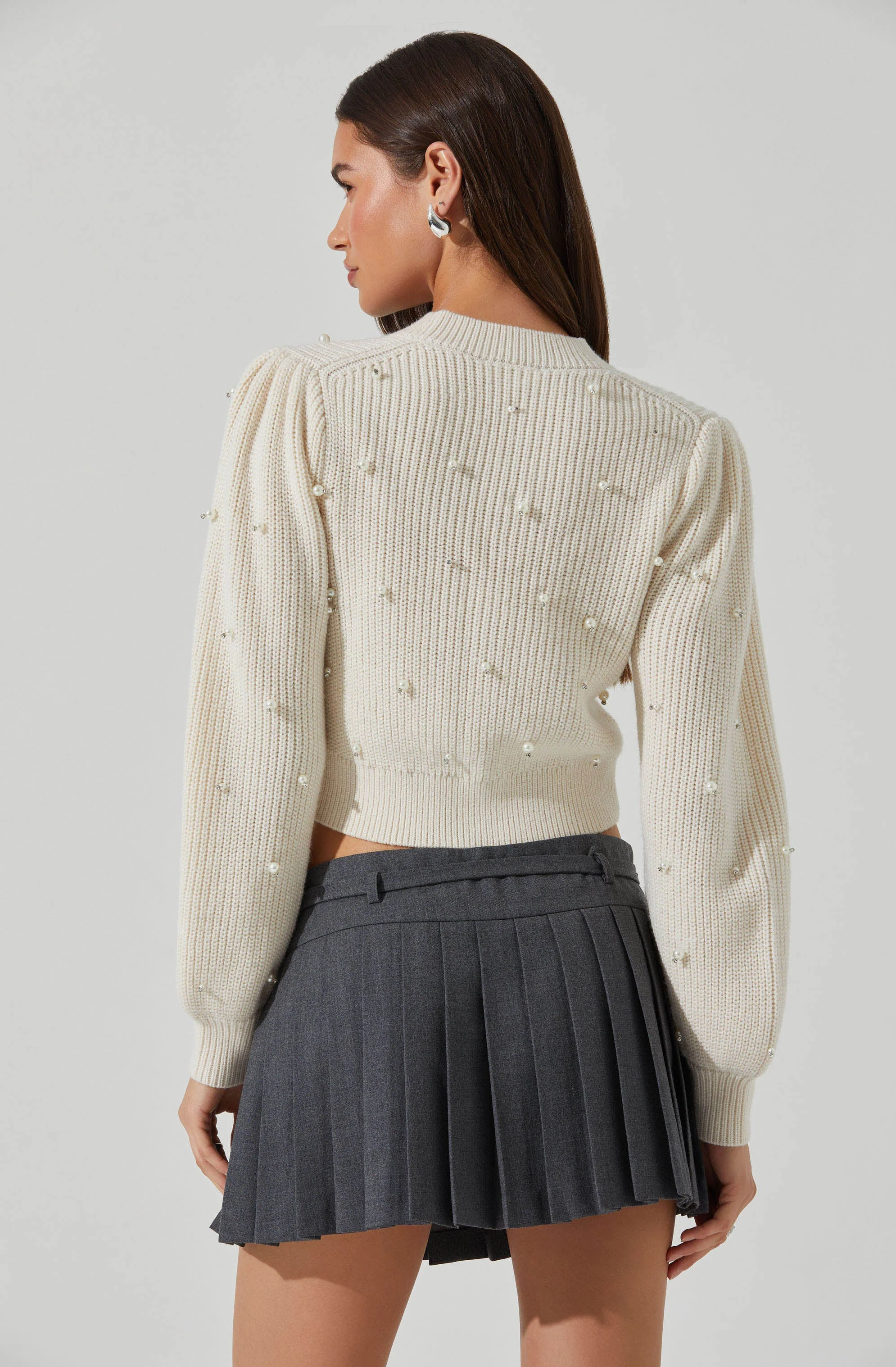 Delsie Pearl Embellished Cardigan - Image 6