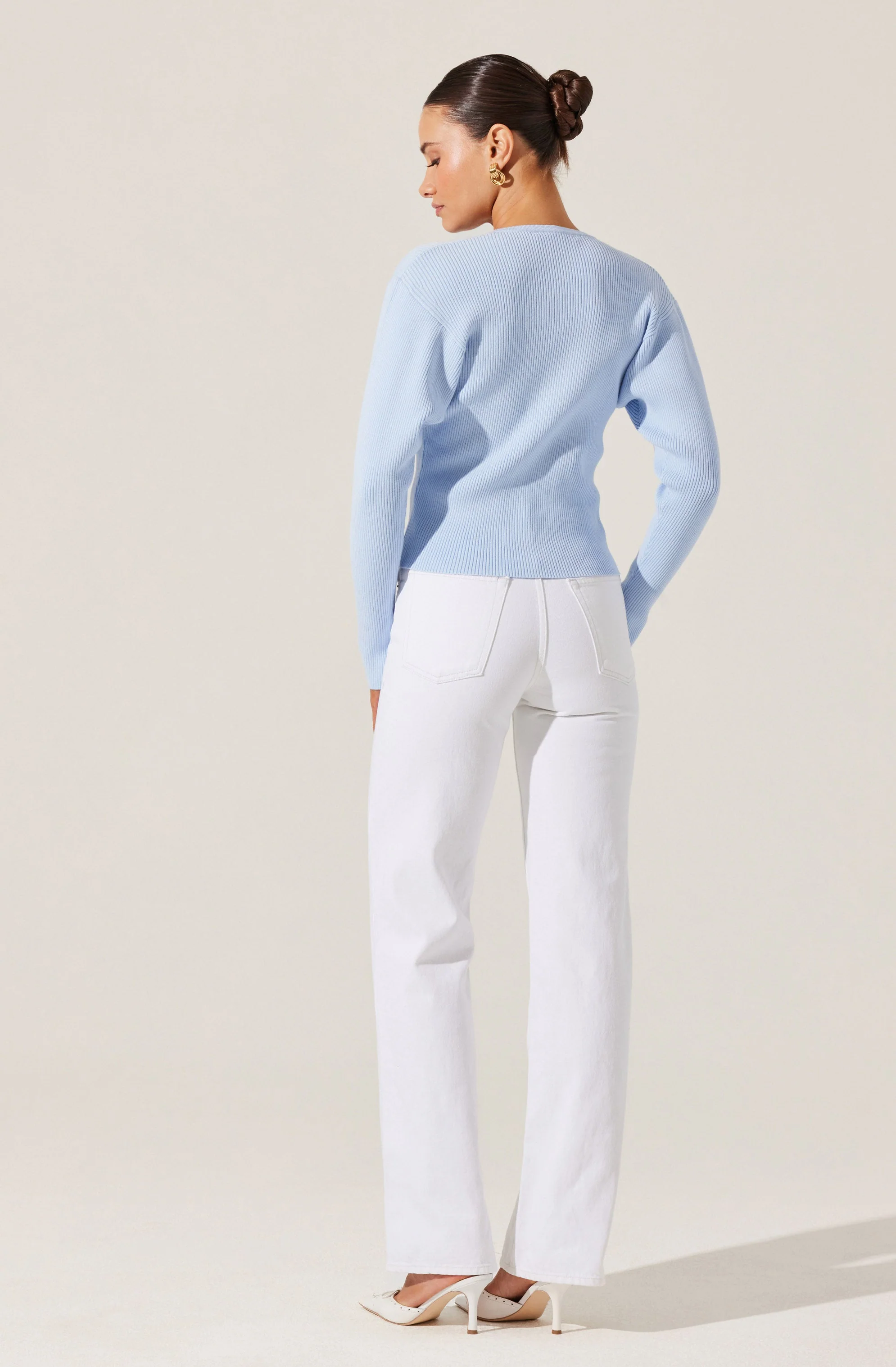 Delynn Ribbed Cardigan Sweater - Image 10