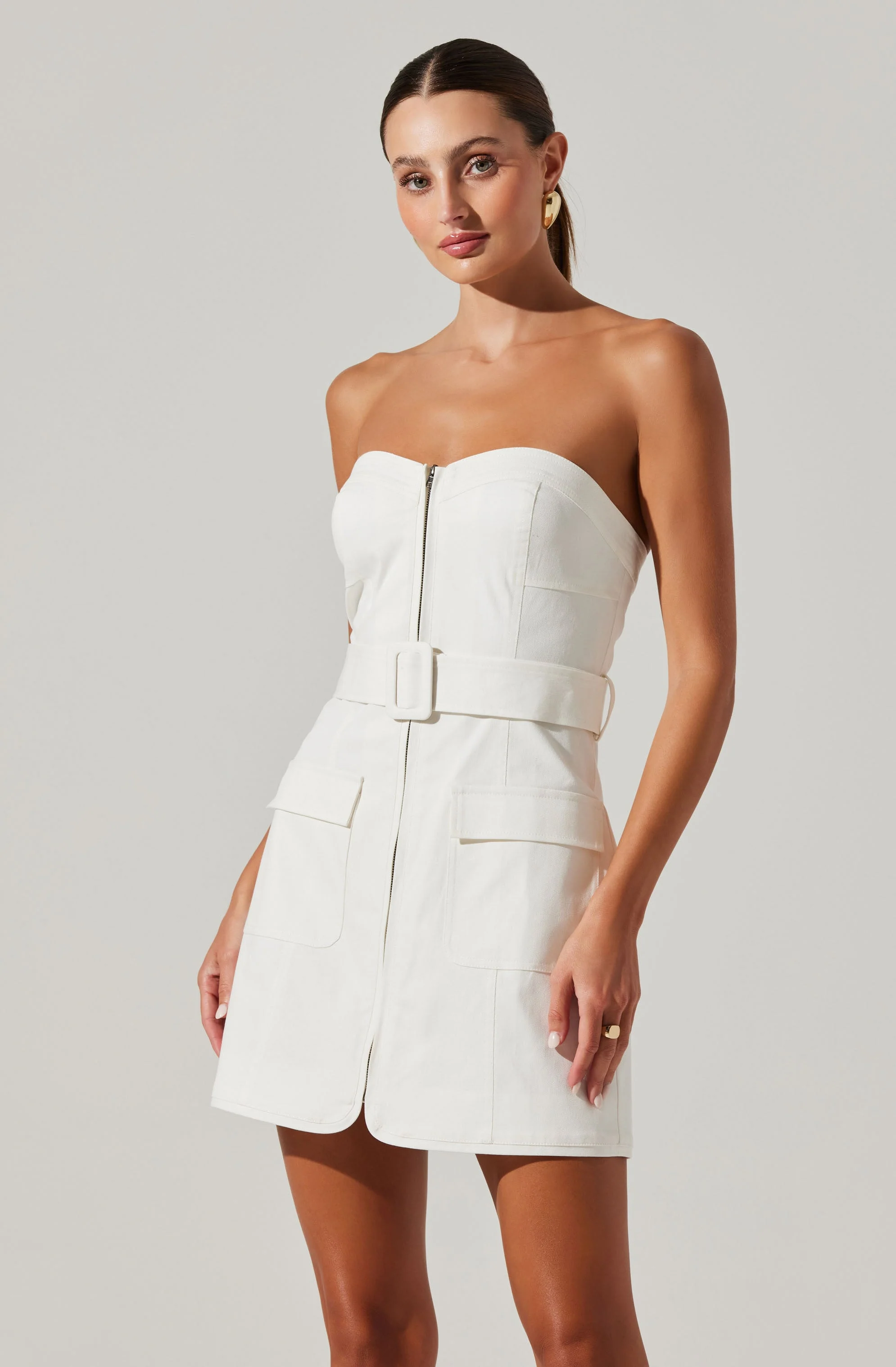 Deniz Strapless Mini Dress - Image 8