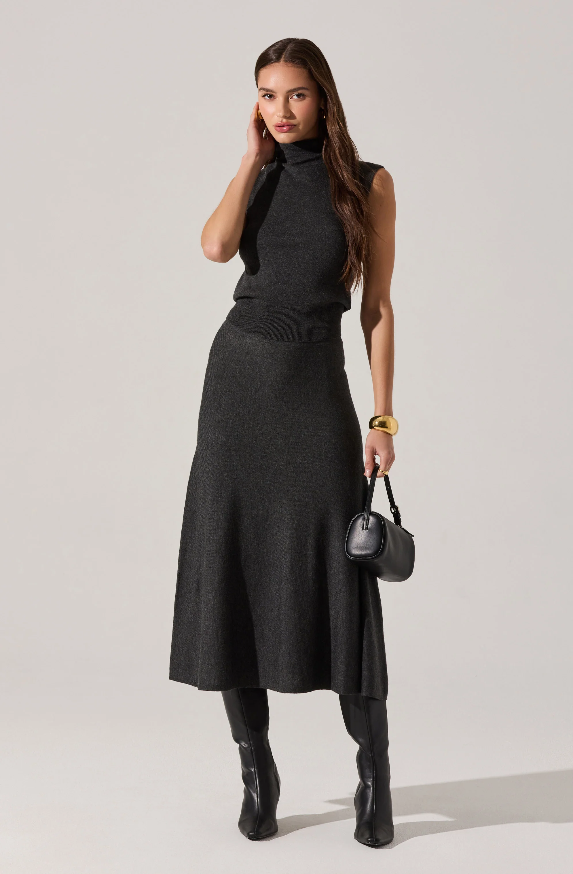 Deora Midi Sweater Skirt - Image 3