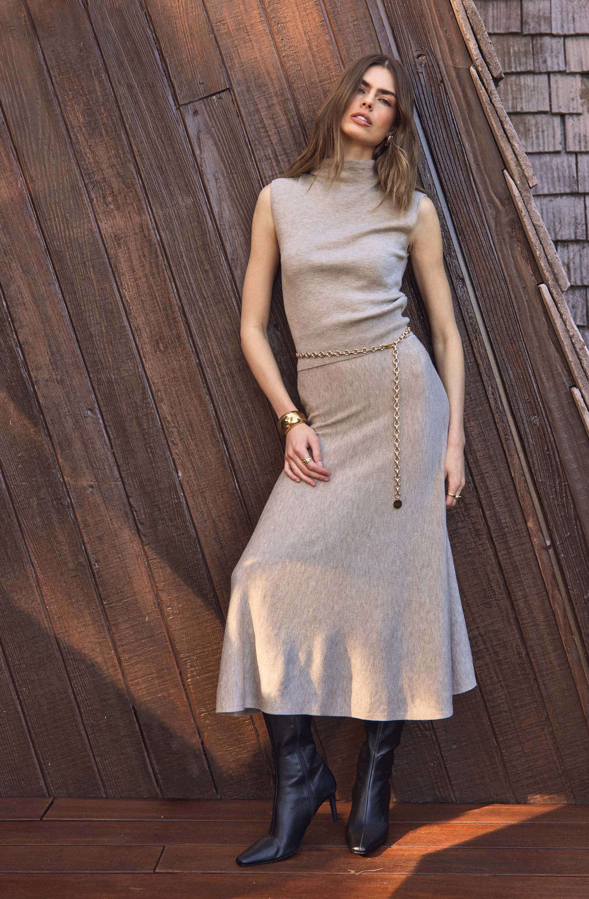 Deora Midi Sweater Skirt - Image 7