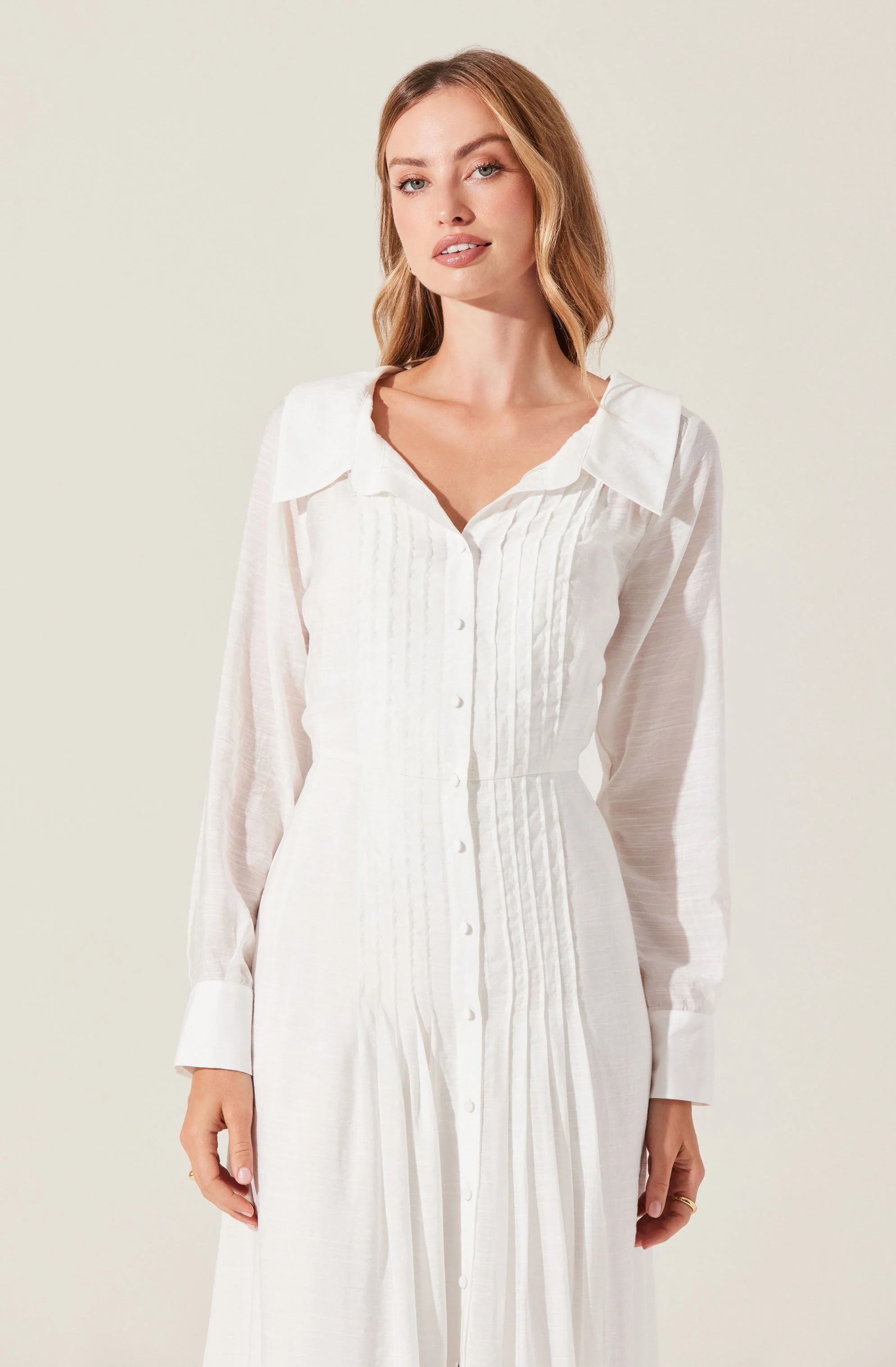 Diell Pleated Midi Dress - Image 4