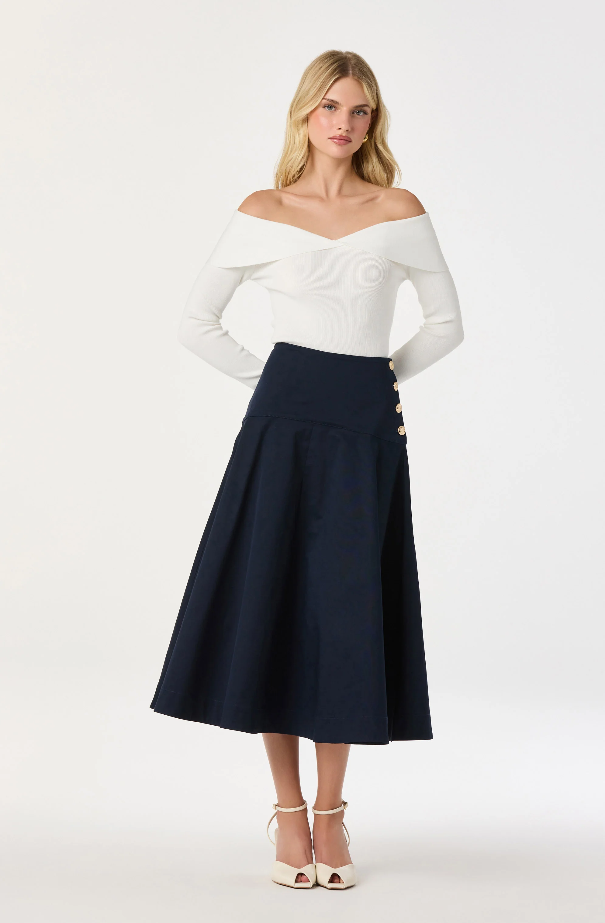 Drop Waist A-Line Skirt - Image 11