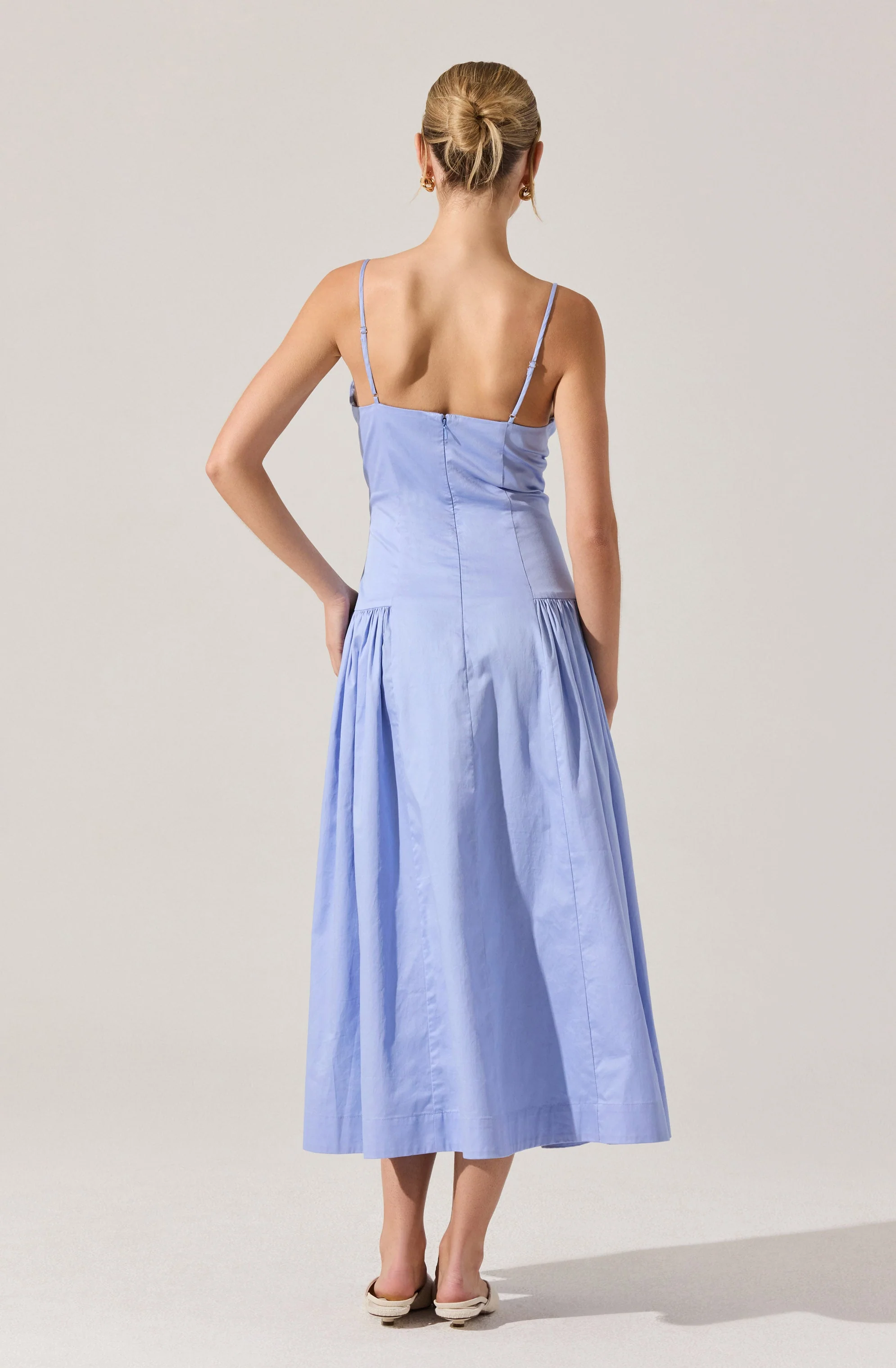High Square Neck Midi Dress - Image 11