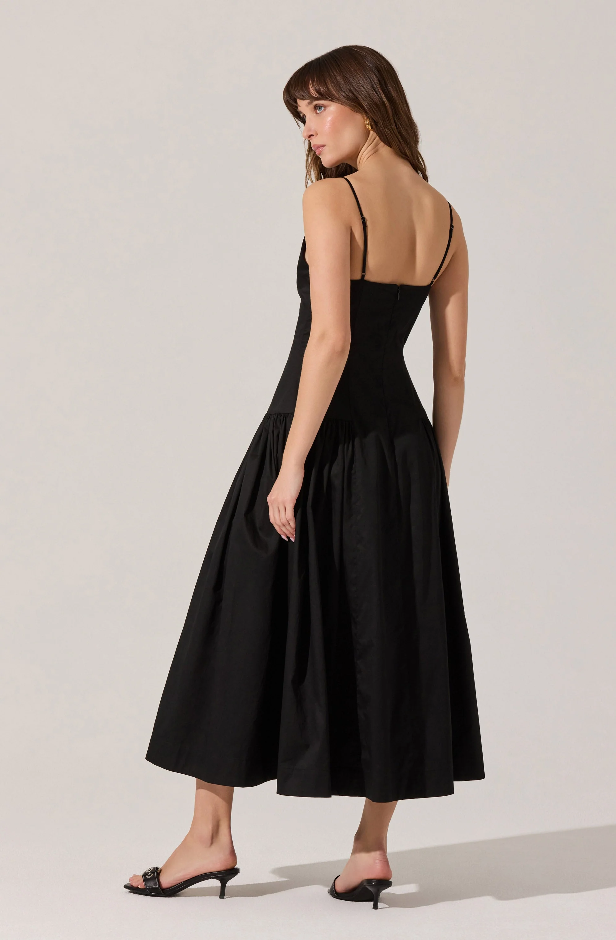 High Square Neck Midi Dress - Image 6
