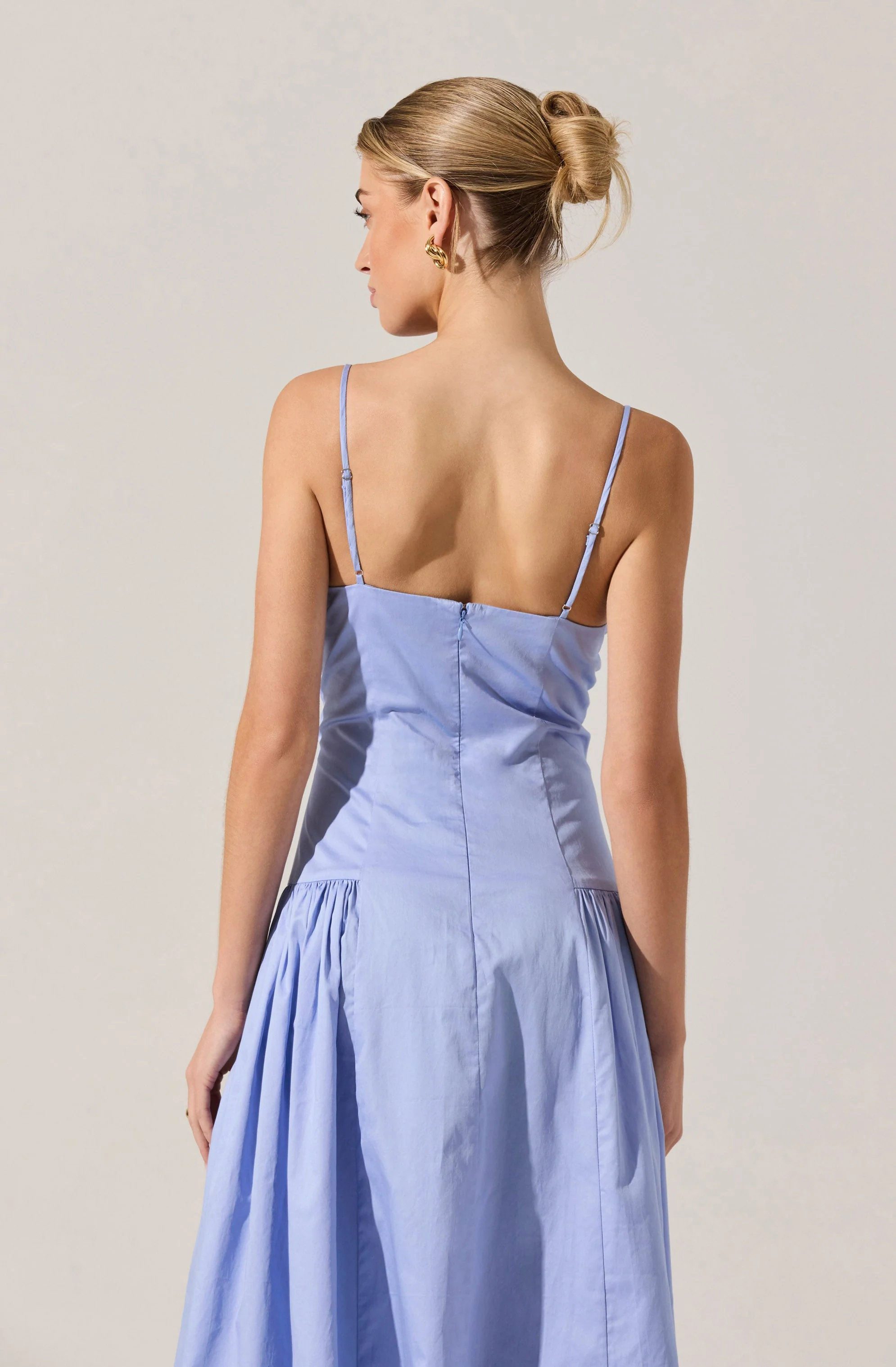 High Square Neck Midi Dress - Image 9