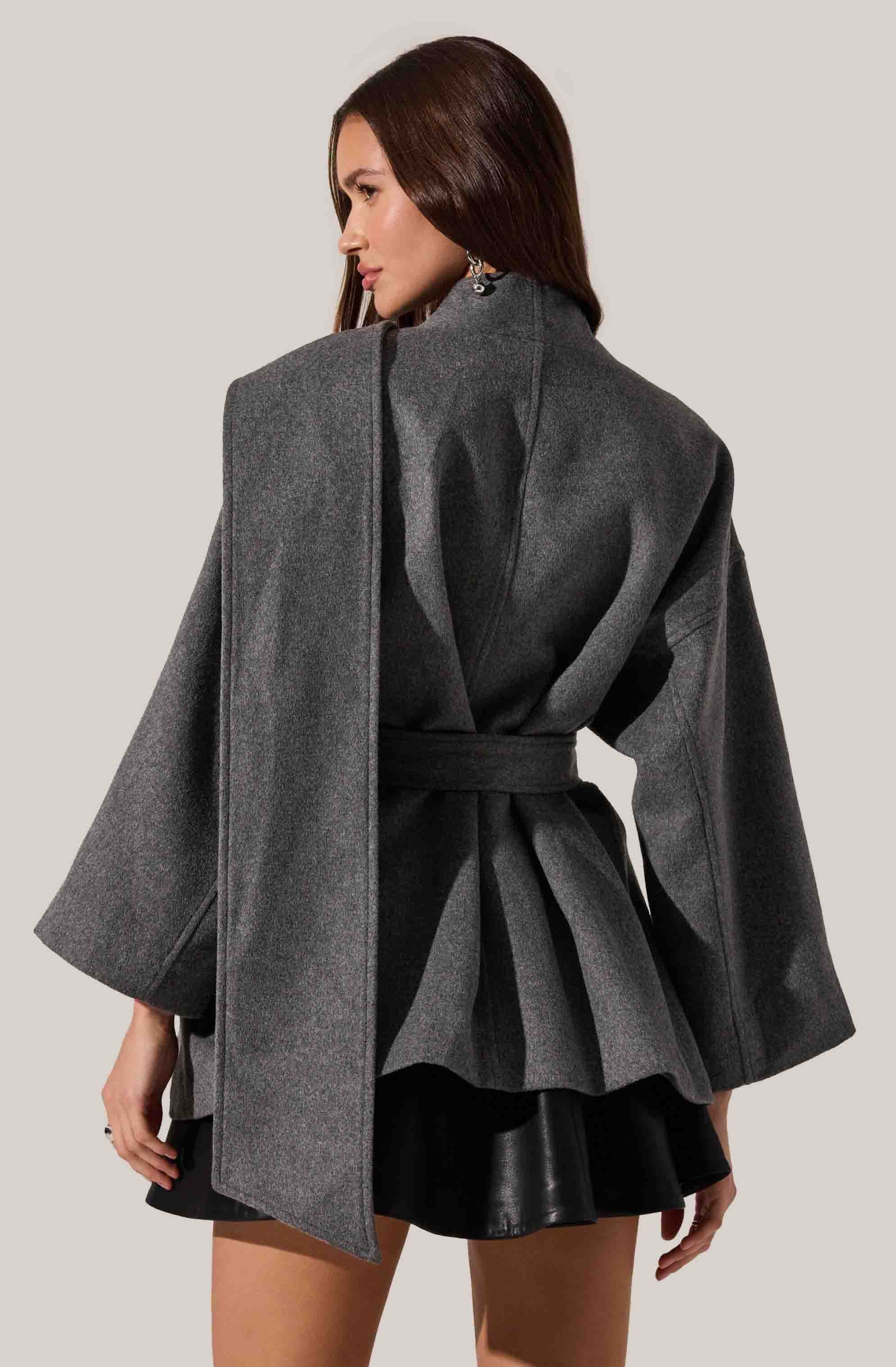 Elaxi Oversized Wrap Scarf Coat - Image 2
