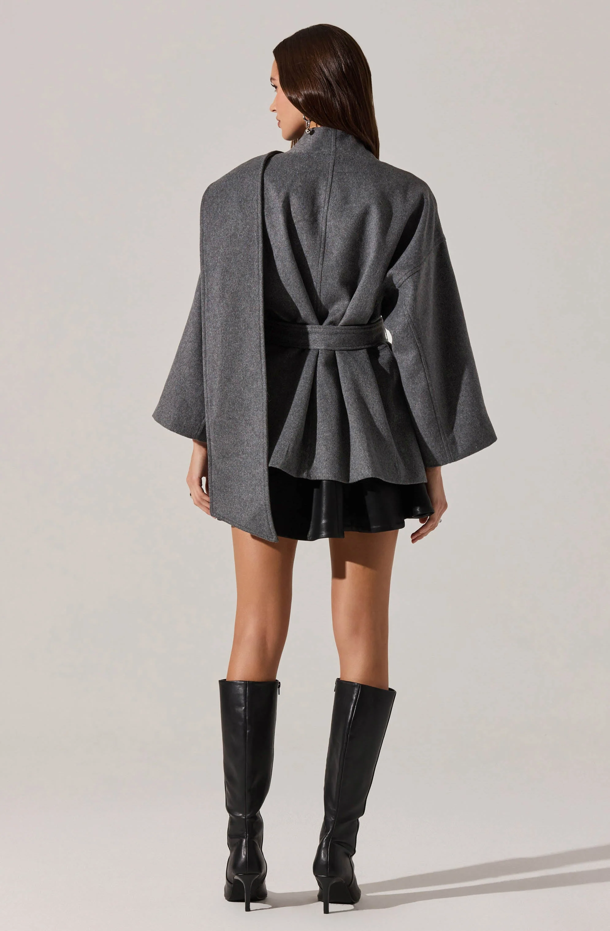 Elaxi Oversized Wrap Scarf Coat - Image 4