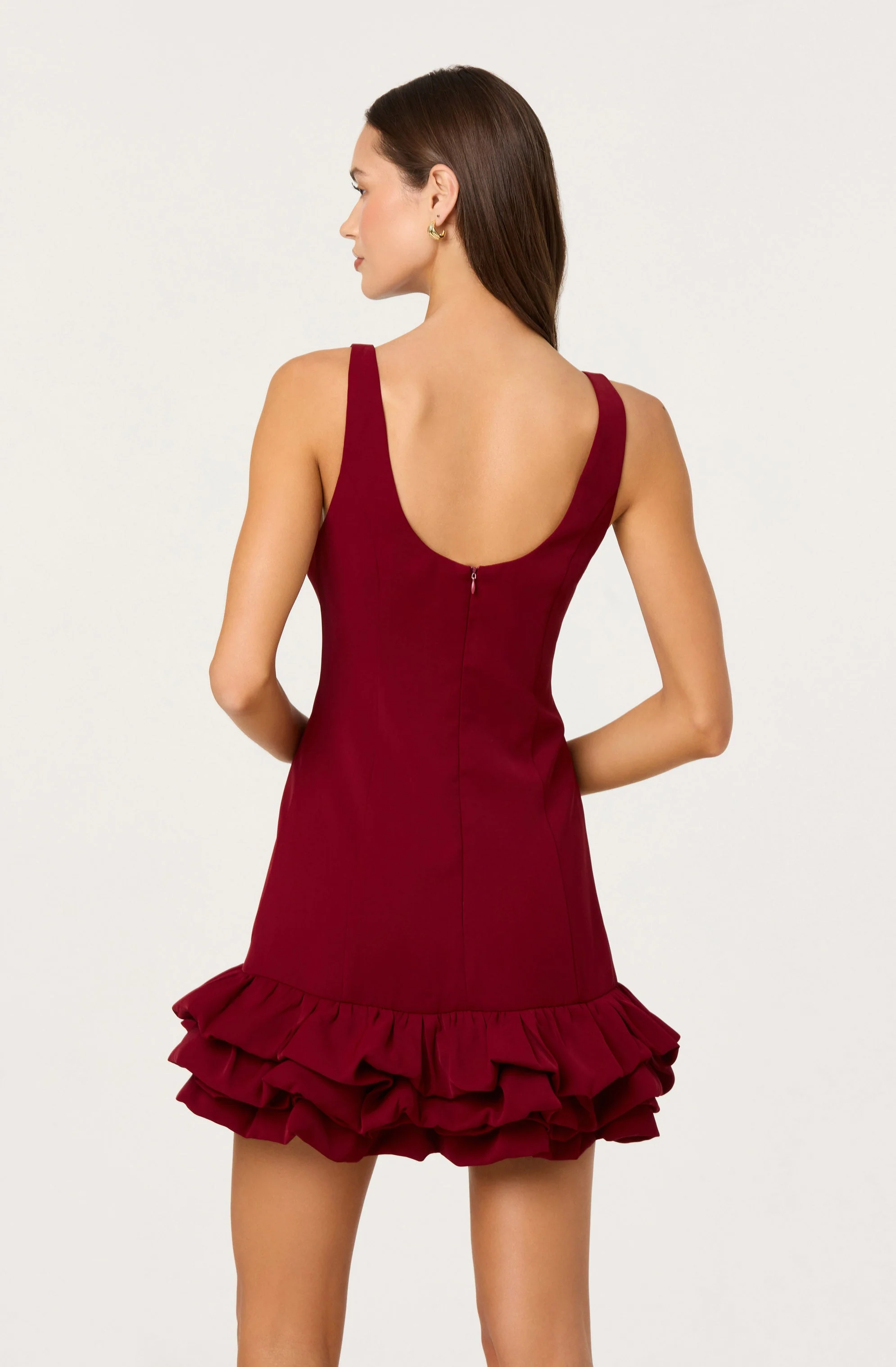 Elexis Ruffle Hem Mini Dress - Image 11