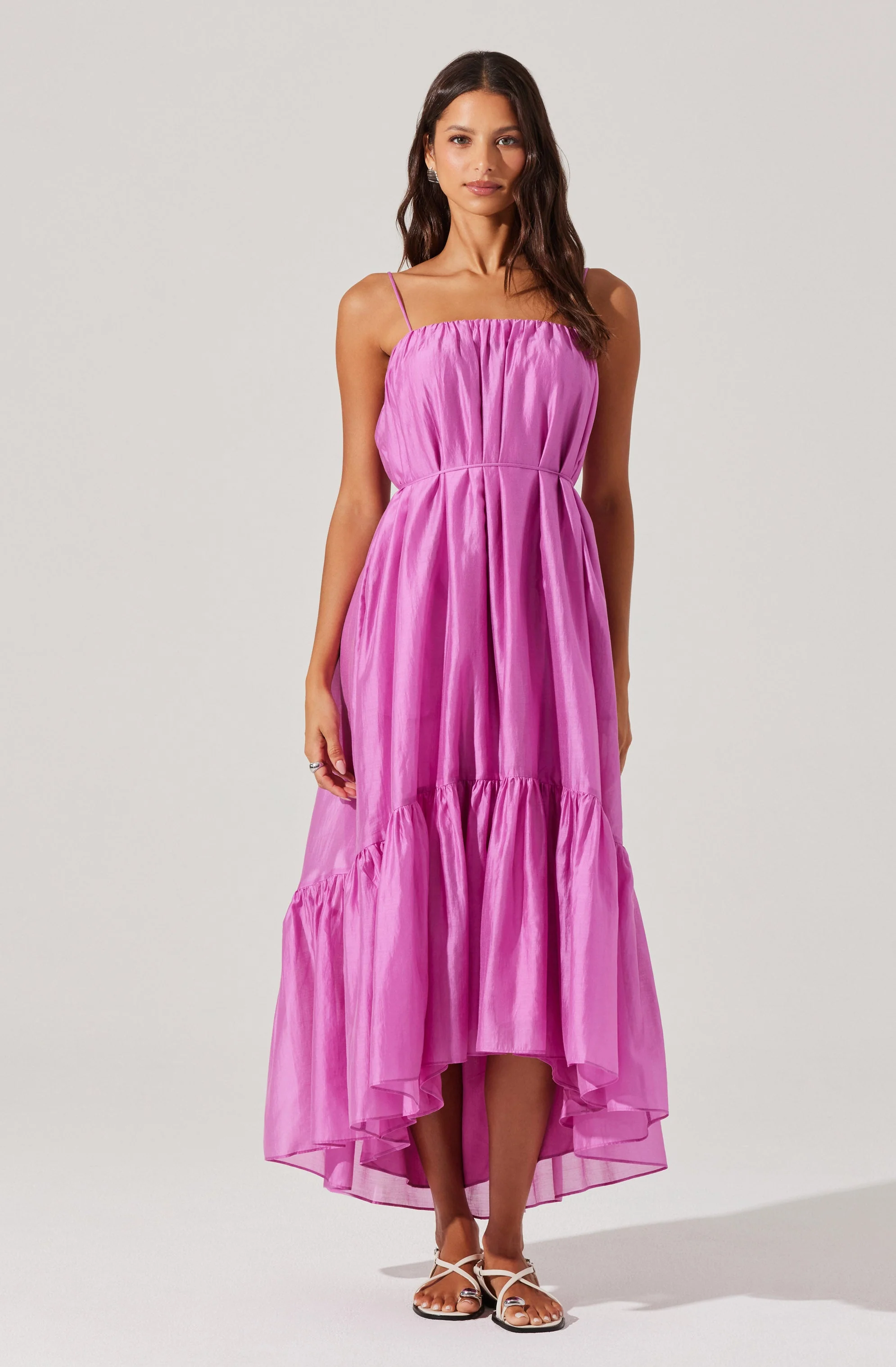 Elisha Tiered High-Low Maxi Dress - Image 6