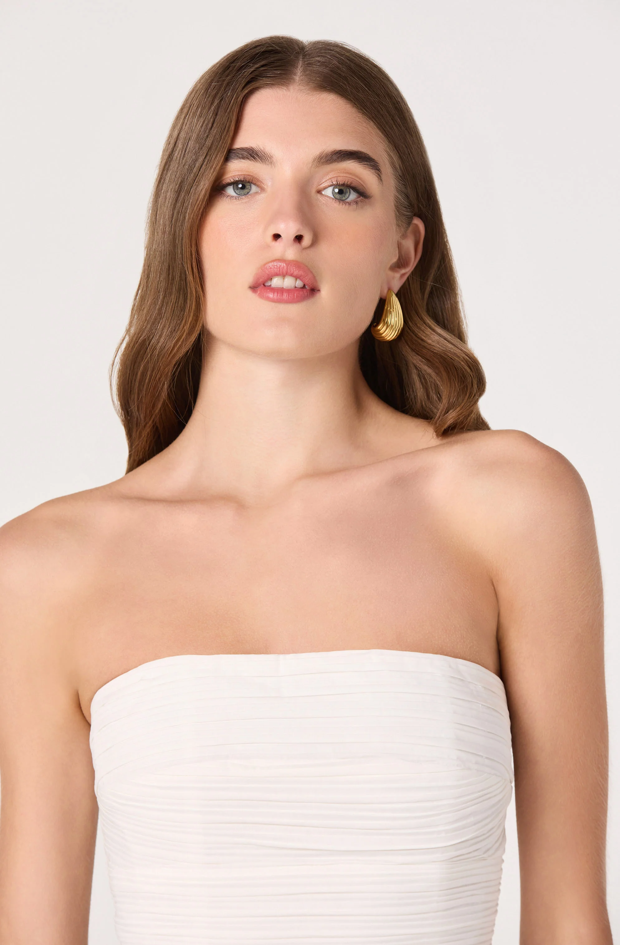 Ella Strapless Bubble Hem Top - Image 4