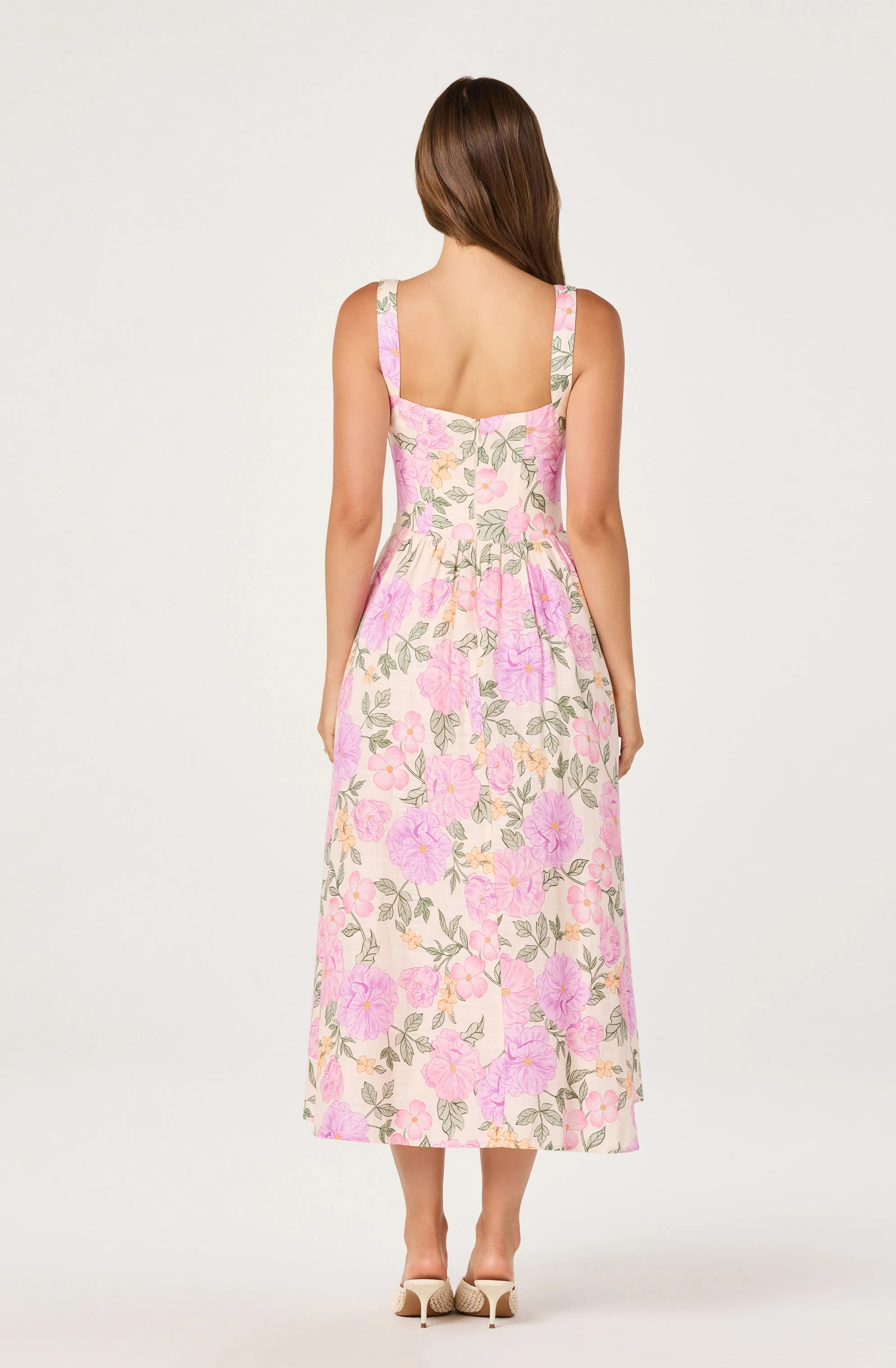 Elodie Floral Midi Dress - Image 6