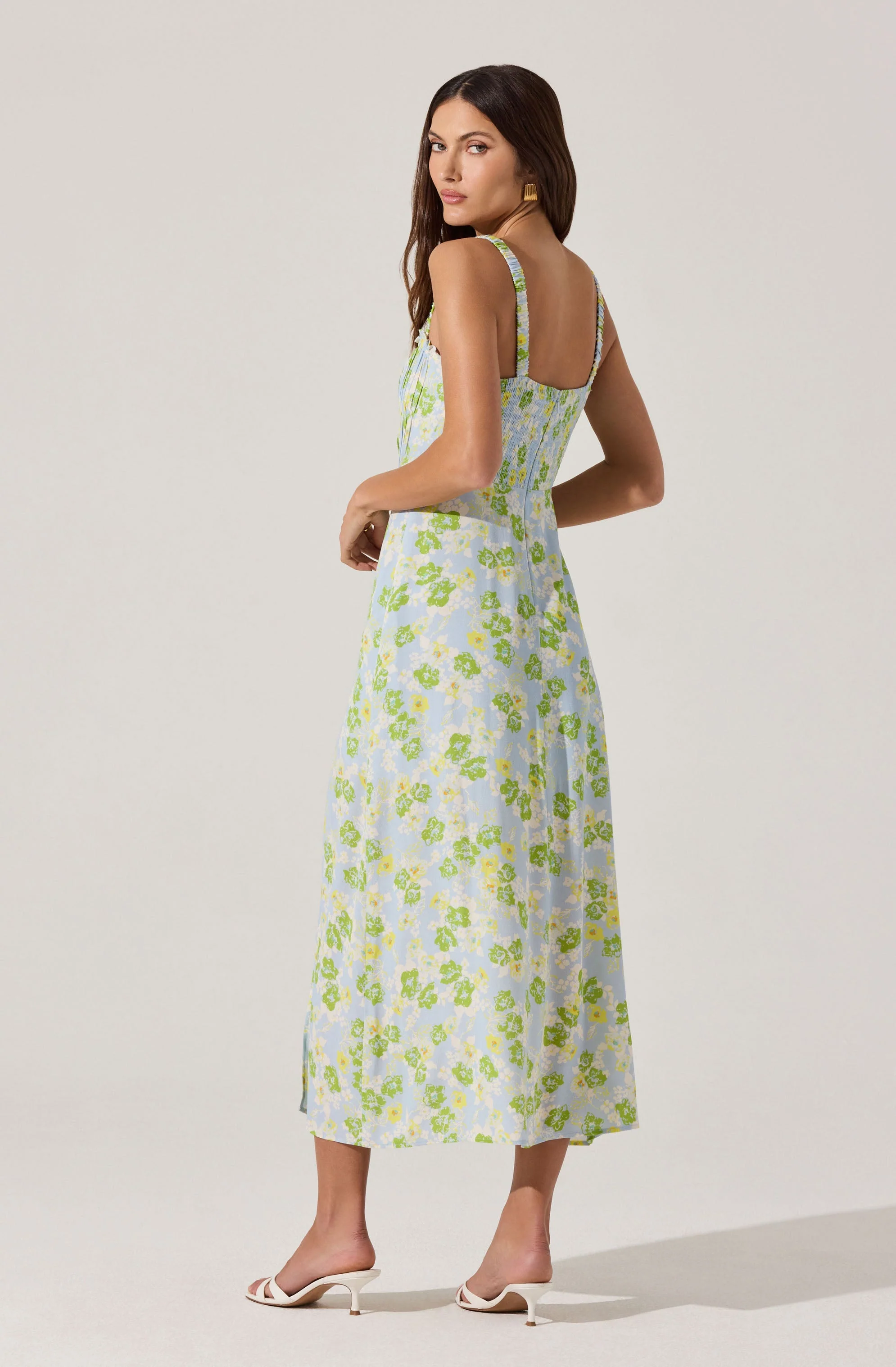 Elsie Floral Midi Dress - Image 4