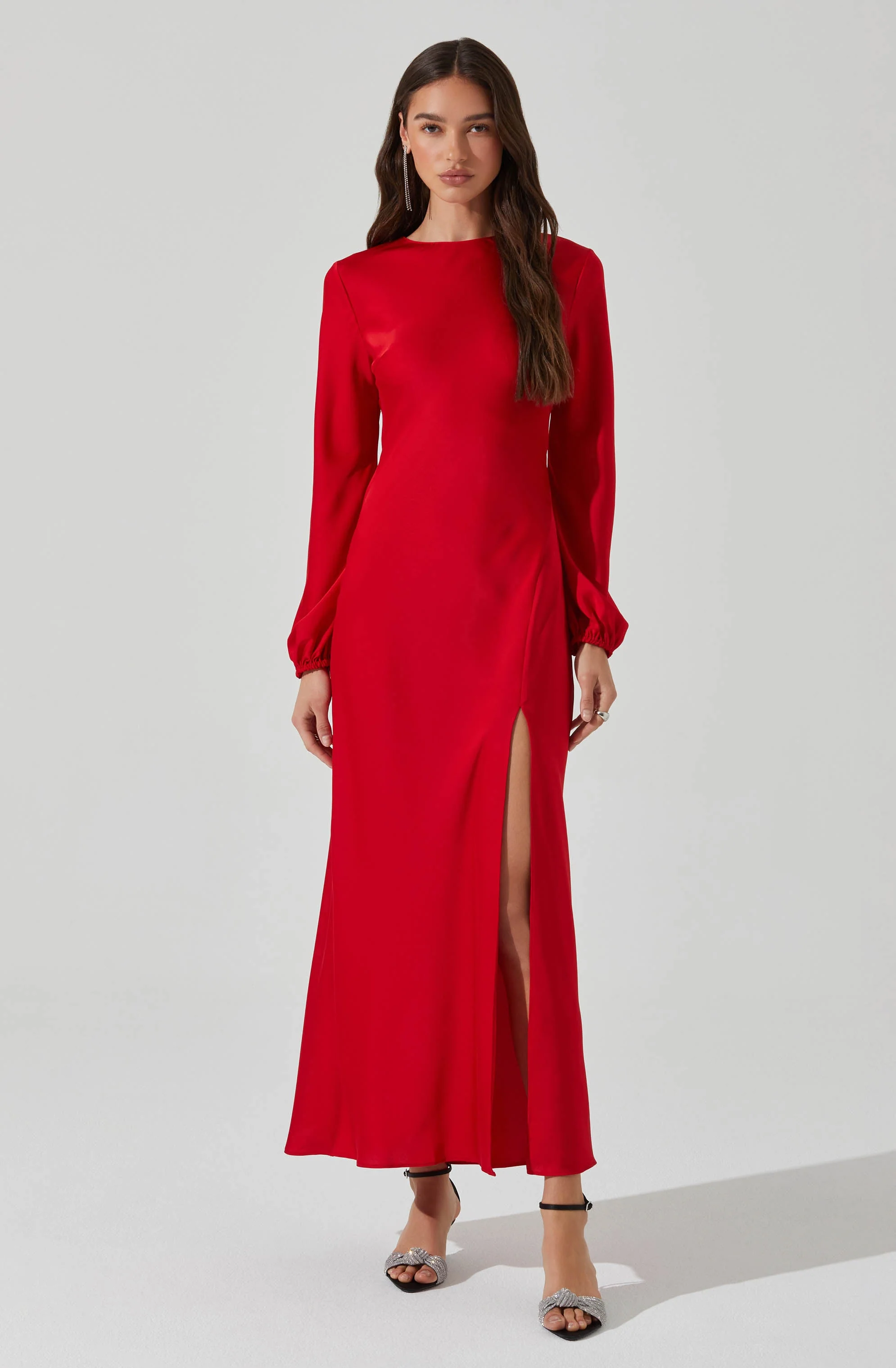 Elyse Satin Maxi Dress - Image 3