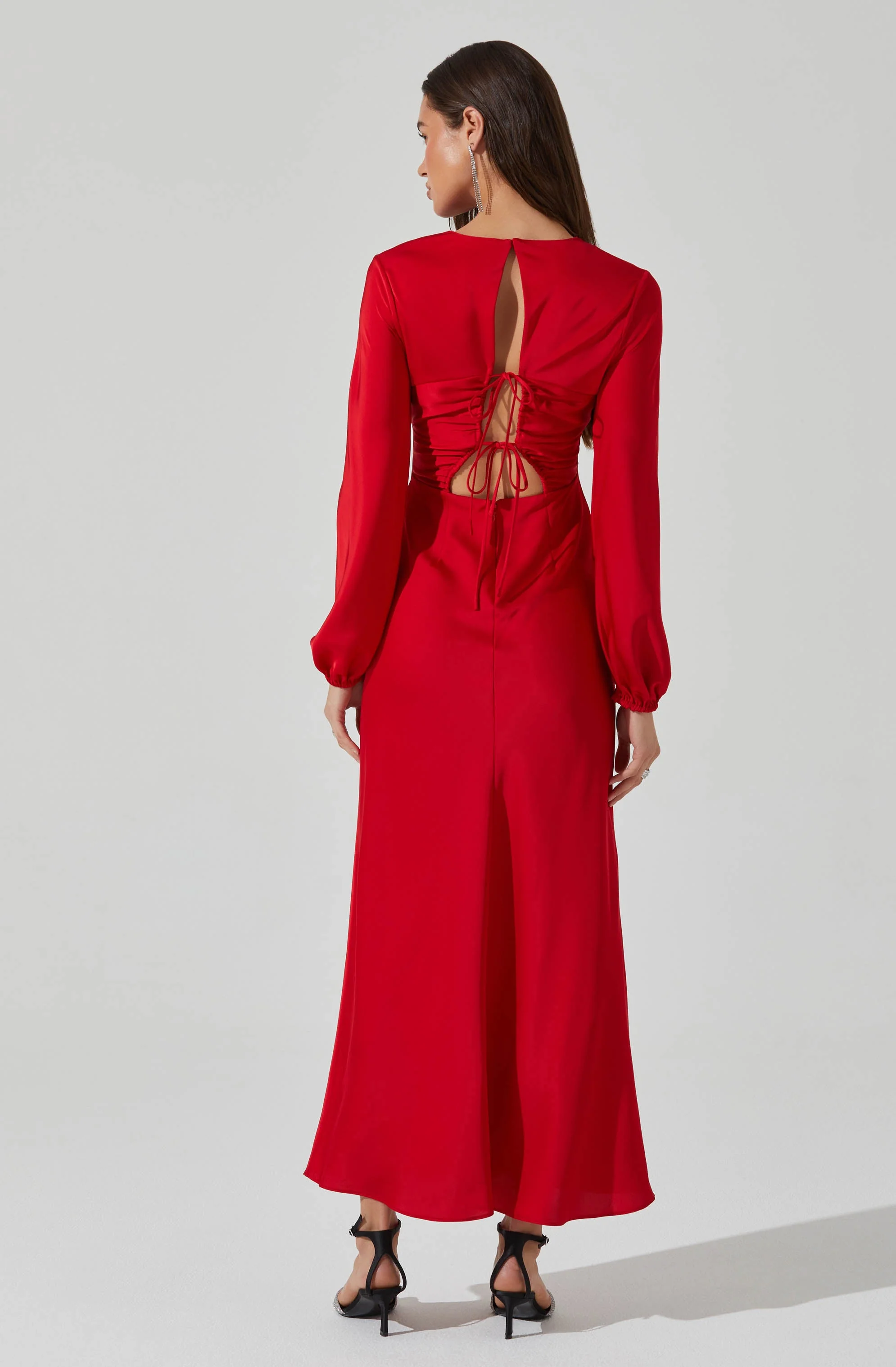 Elyse Satin Maxi Dress - Image 4