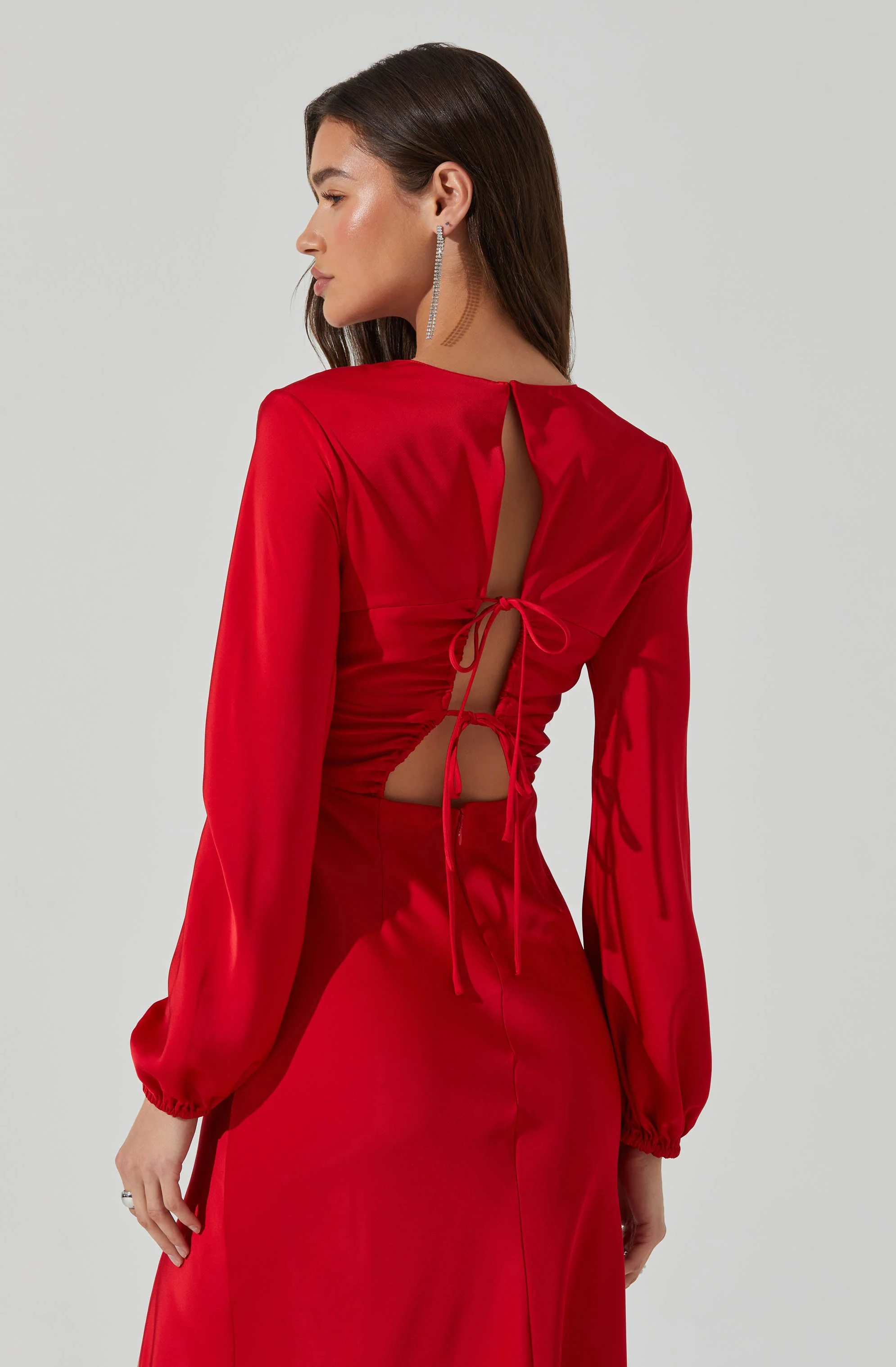 Elyse Satin Maxi Dress - Image 5