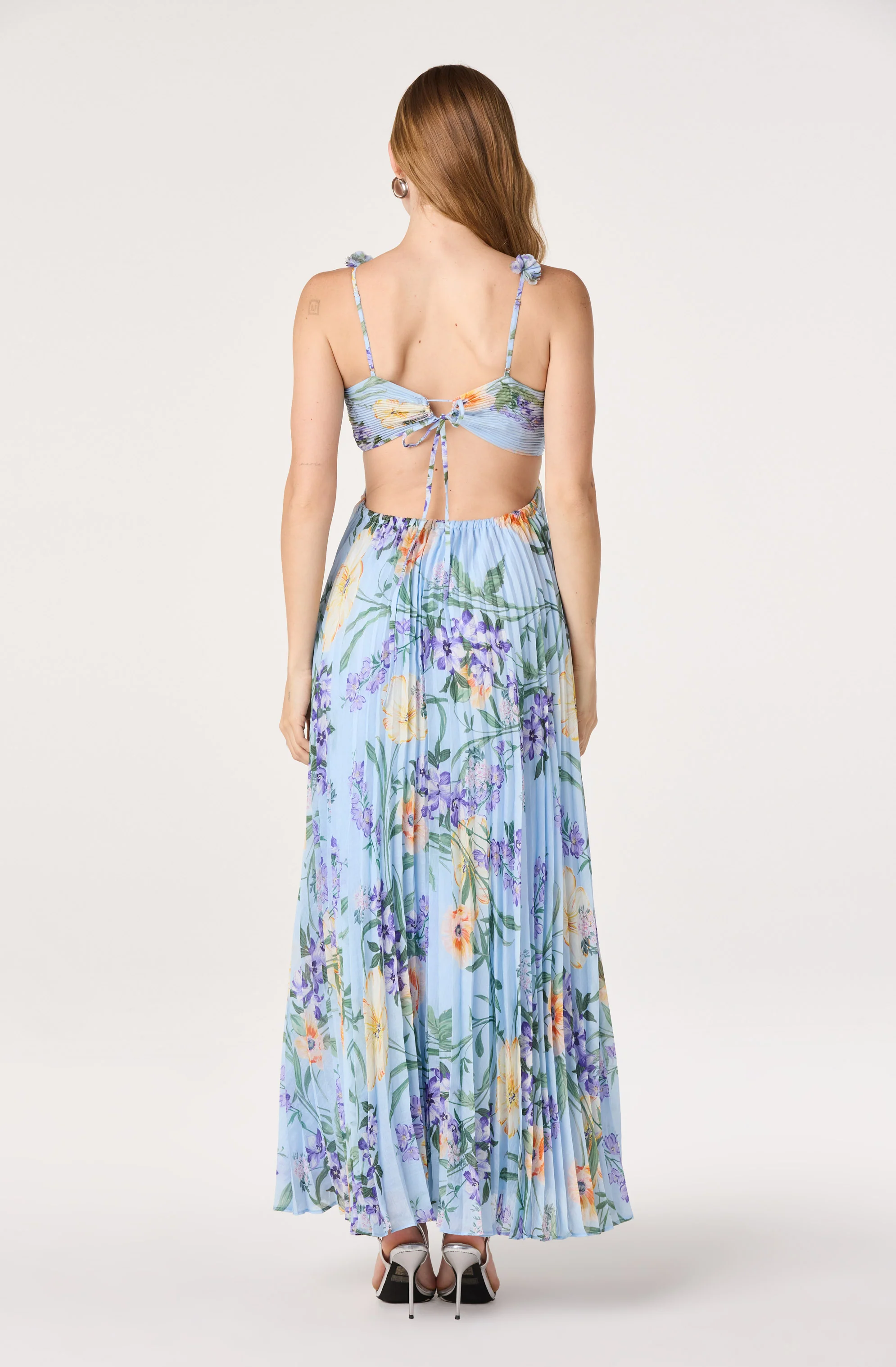 Emese Floral Cutout Maxi Dress - Image 15