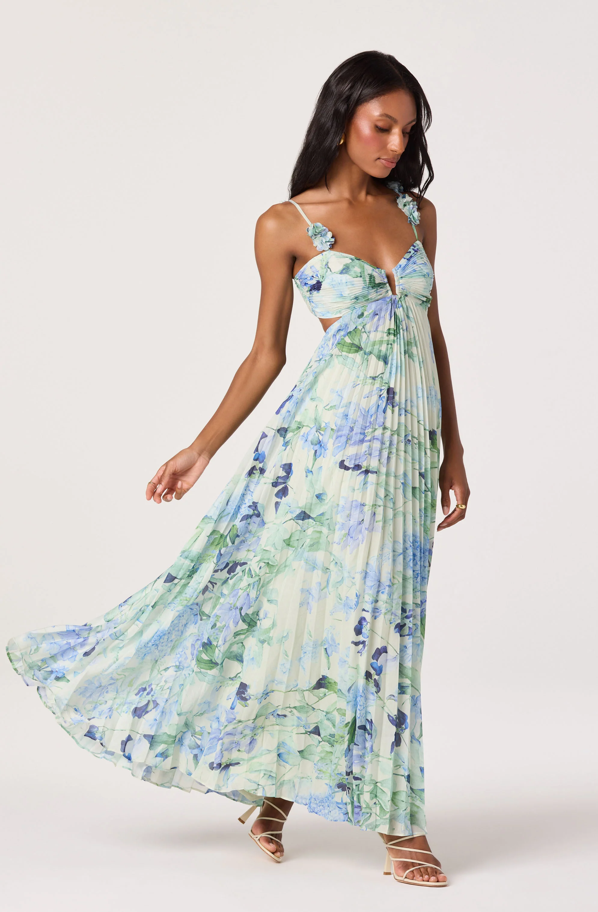 Emese Floral Cutout Maxi Dress - Image 2