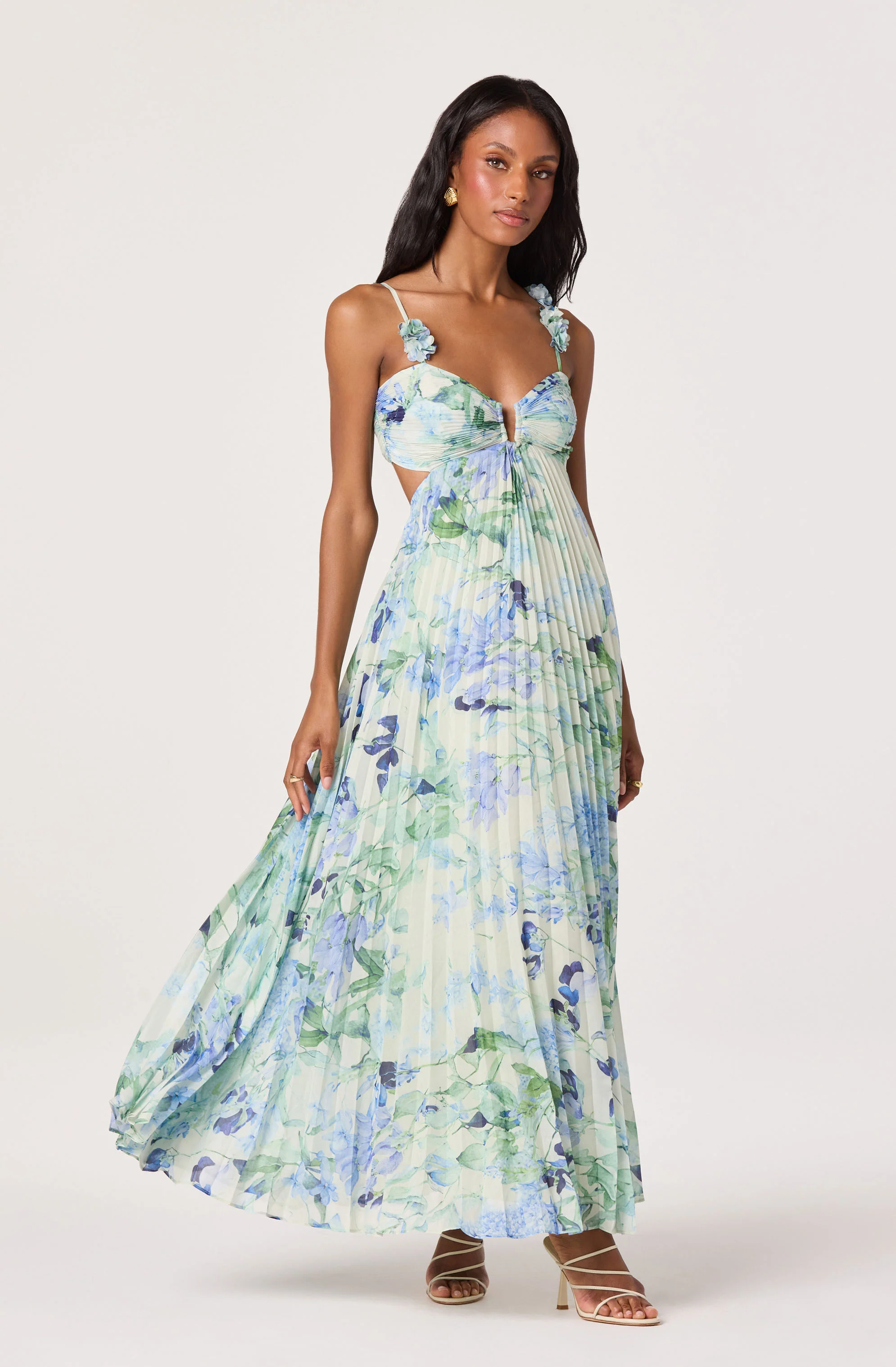 Emese Floral Cutout Maxi Dress - Image 5