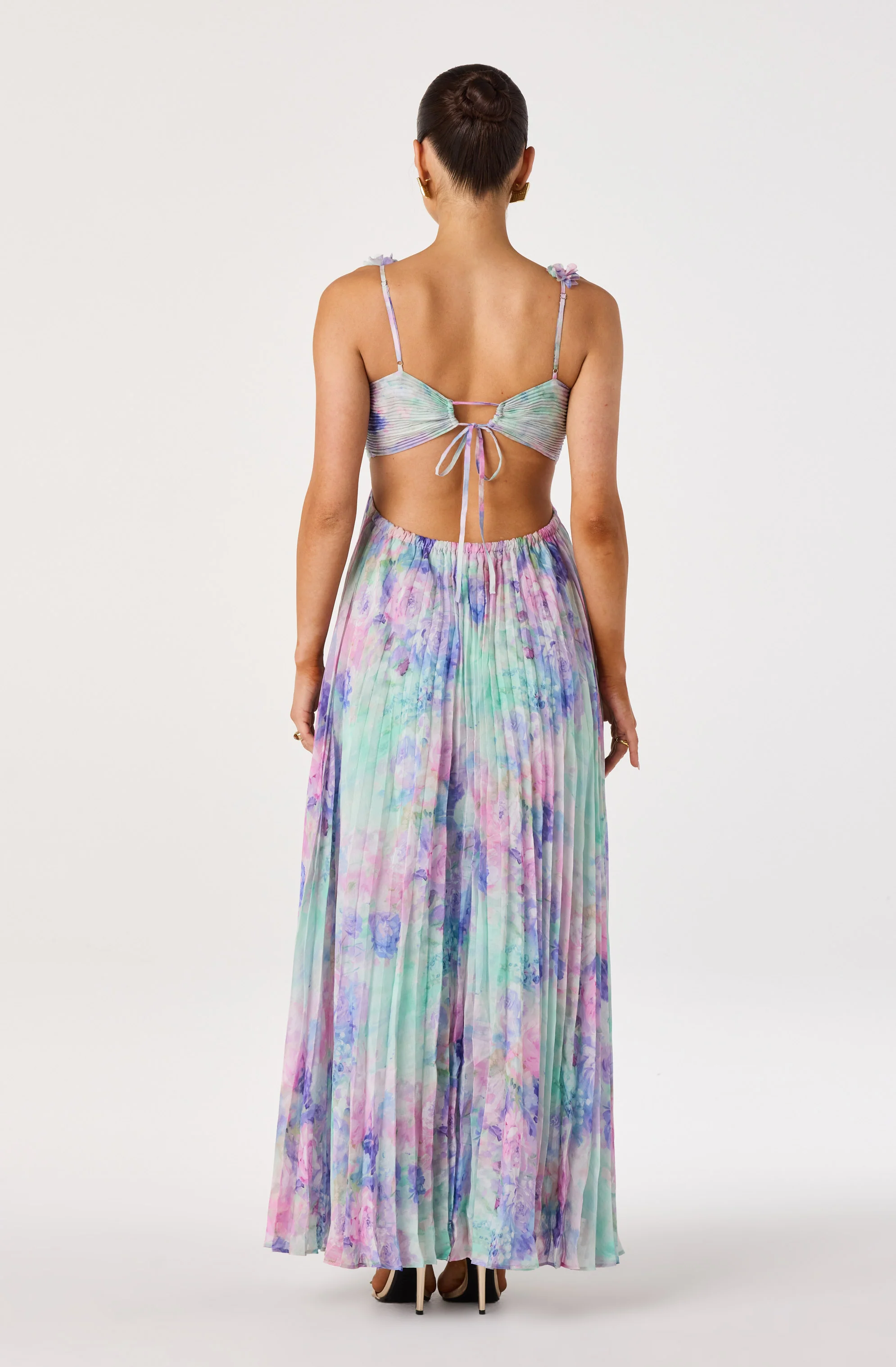 Emese Floral Cutout Maxi Dress - Image 9