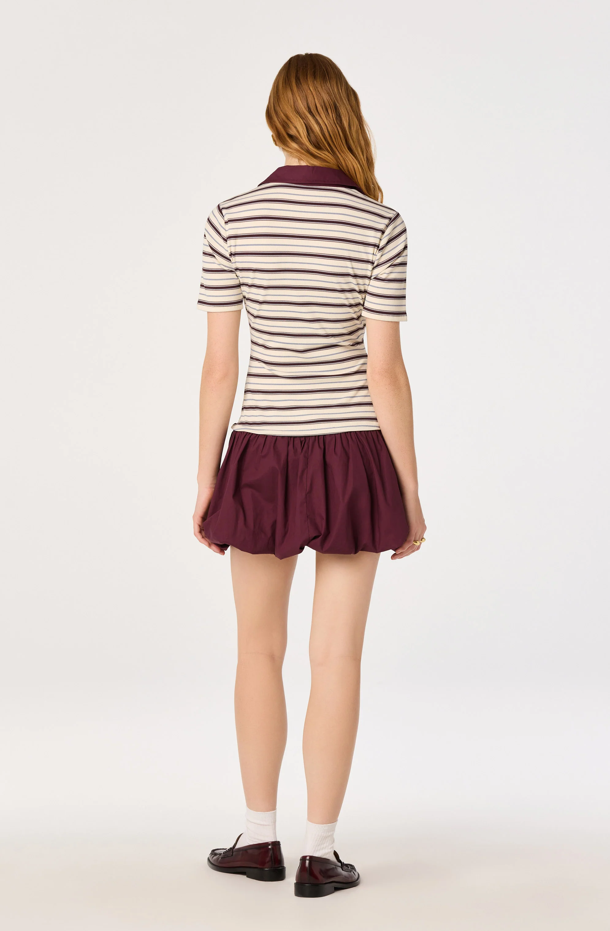 Emmalee Mixed Media Polo Dress - Image 3