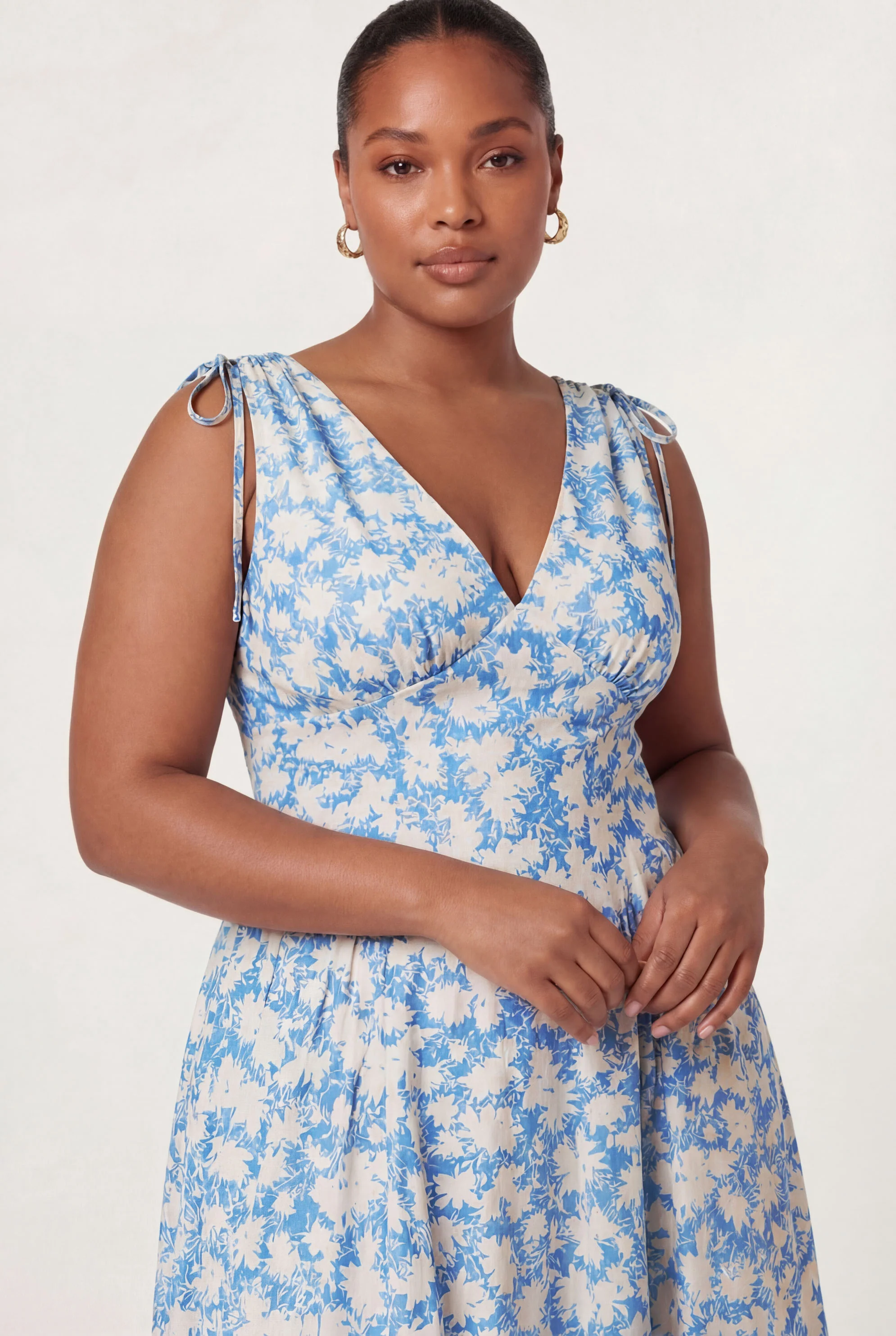 Emmery Floral Wrap Midi Dress - Image 10