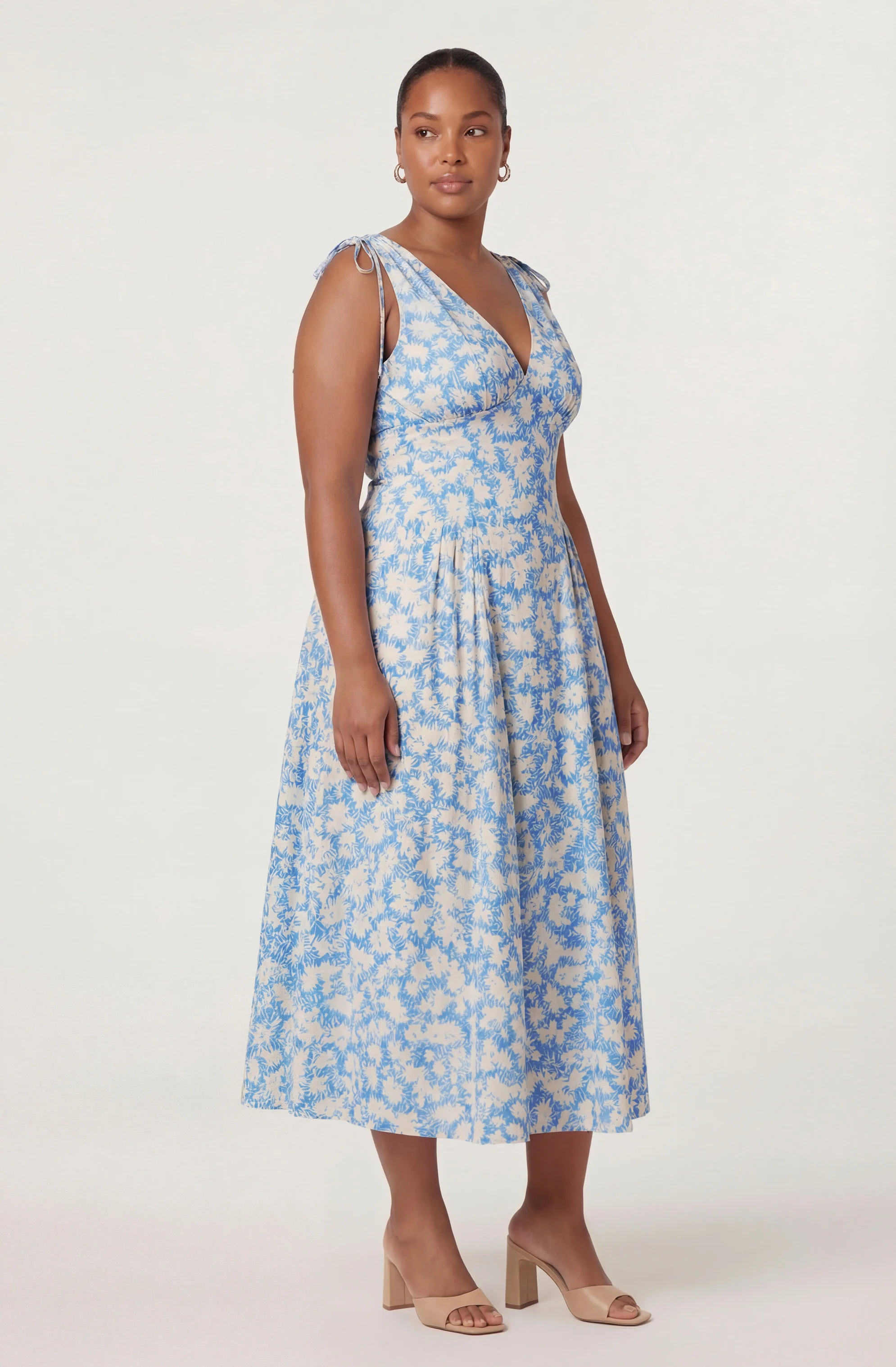 Emmery Floral Wrap Midi Dress - Image 9