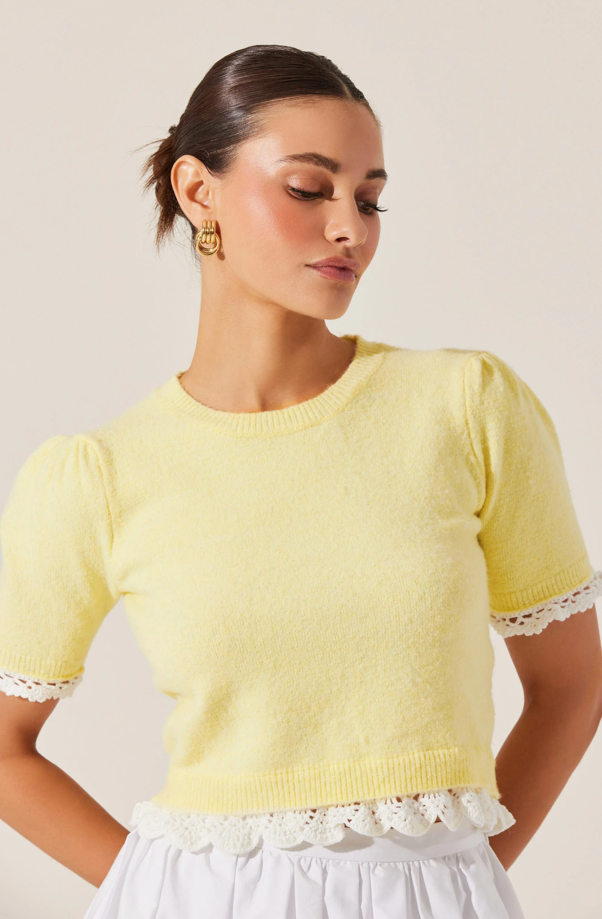 Essy Lace Trim Sweater - Image 3