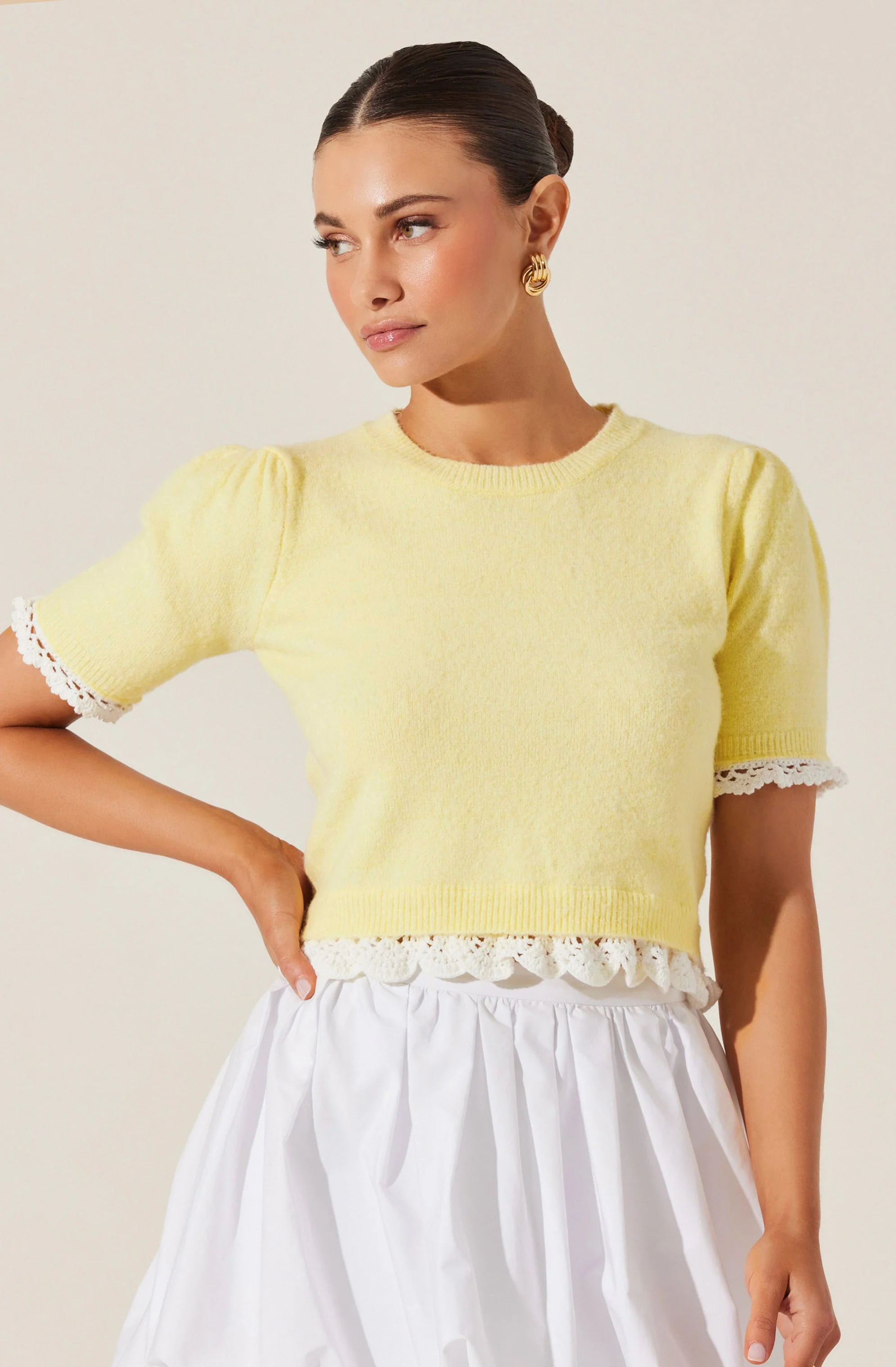 Essy Lace Trim Sweater - Image 5