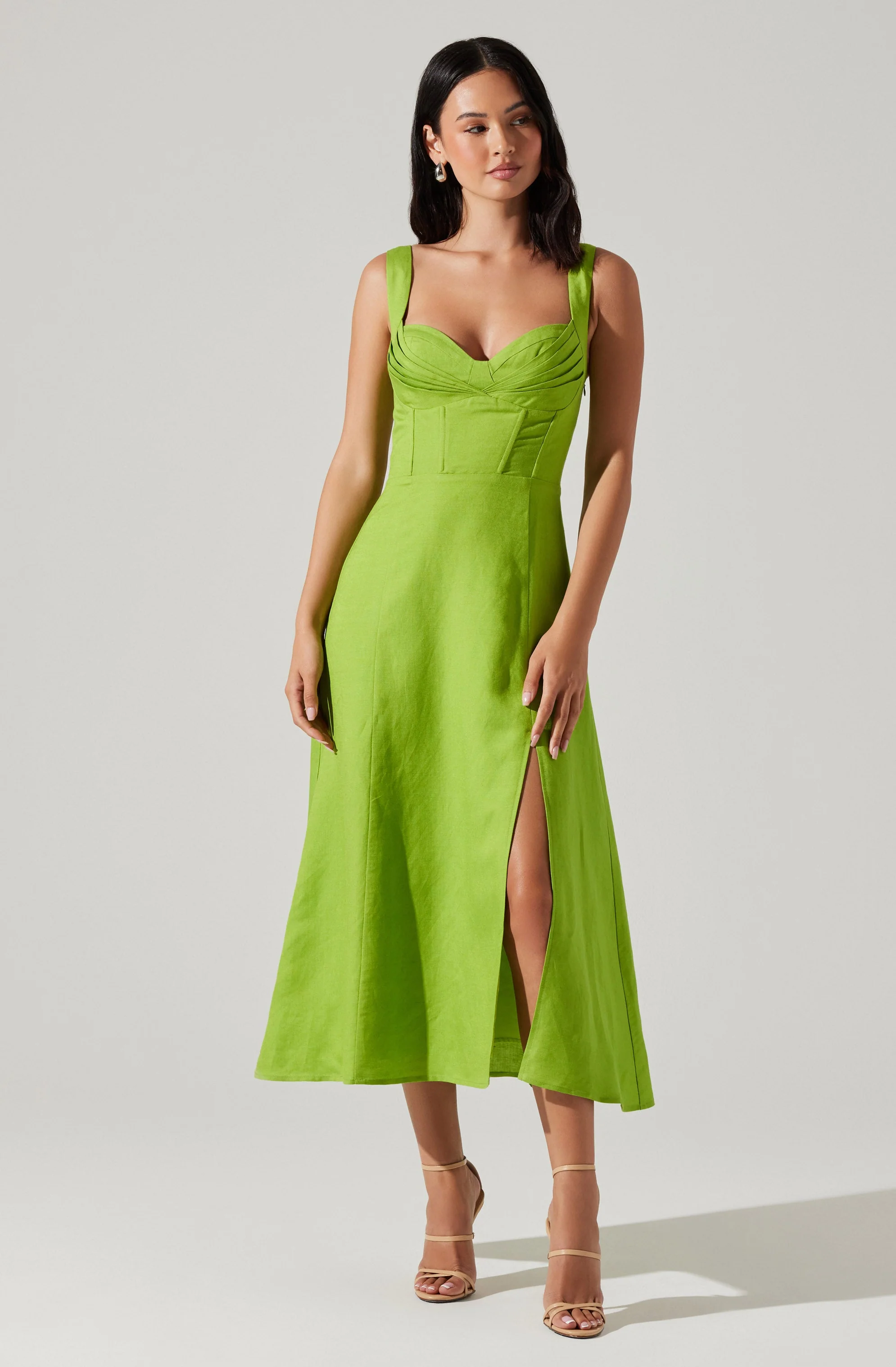 Estella Corset Midi Dress - Image 15