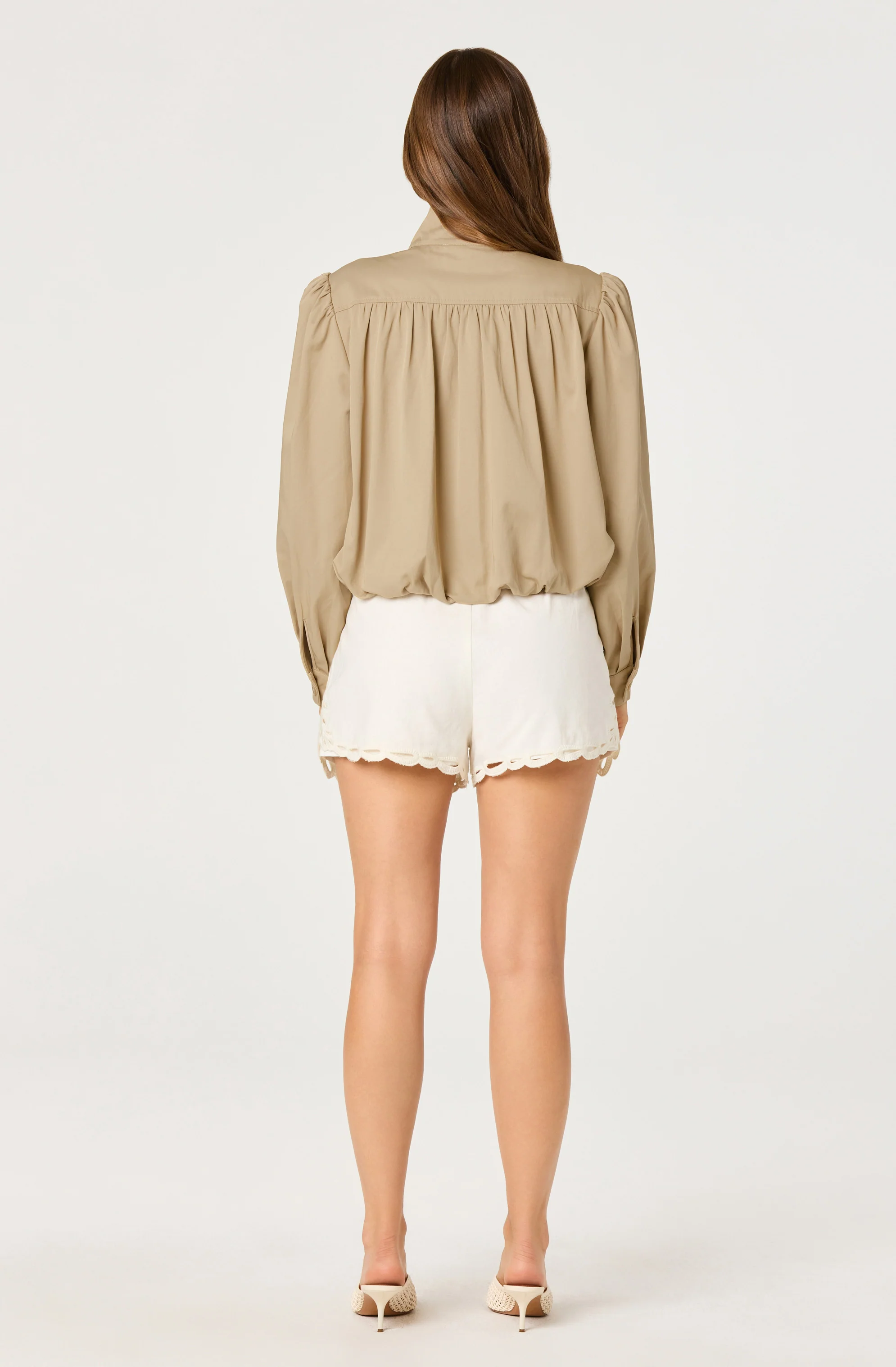 Estero Gathered Sleeve Bomber Jacket - Image 3