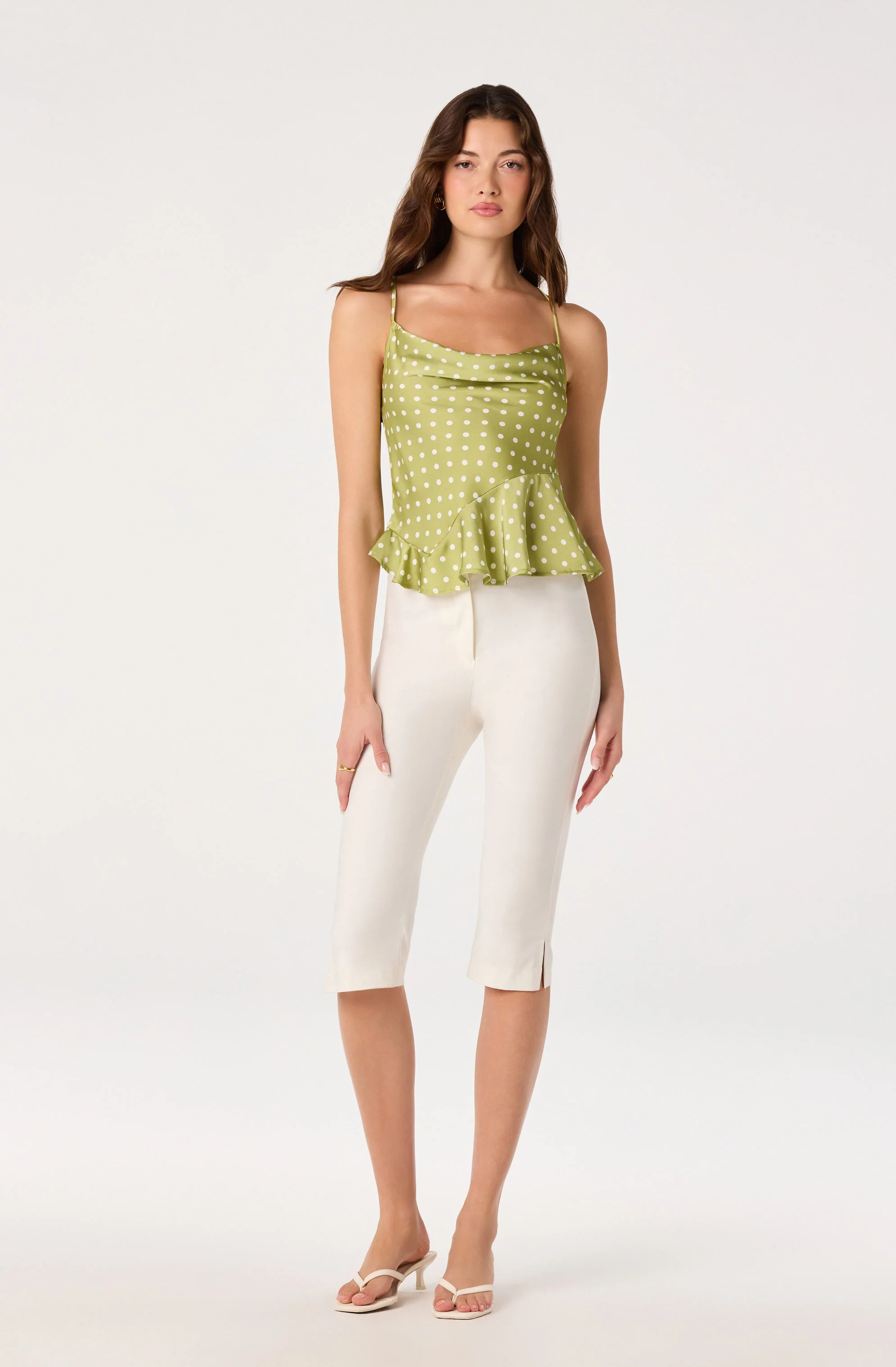 Everli Cowl Neck Peplum Top - Image 14