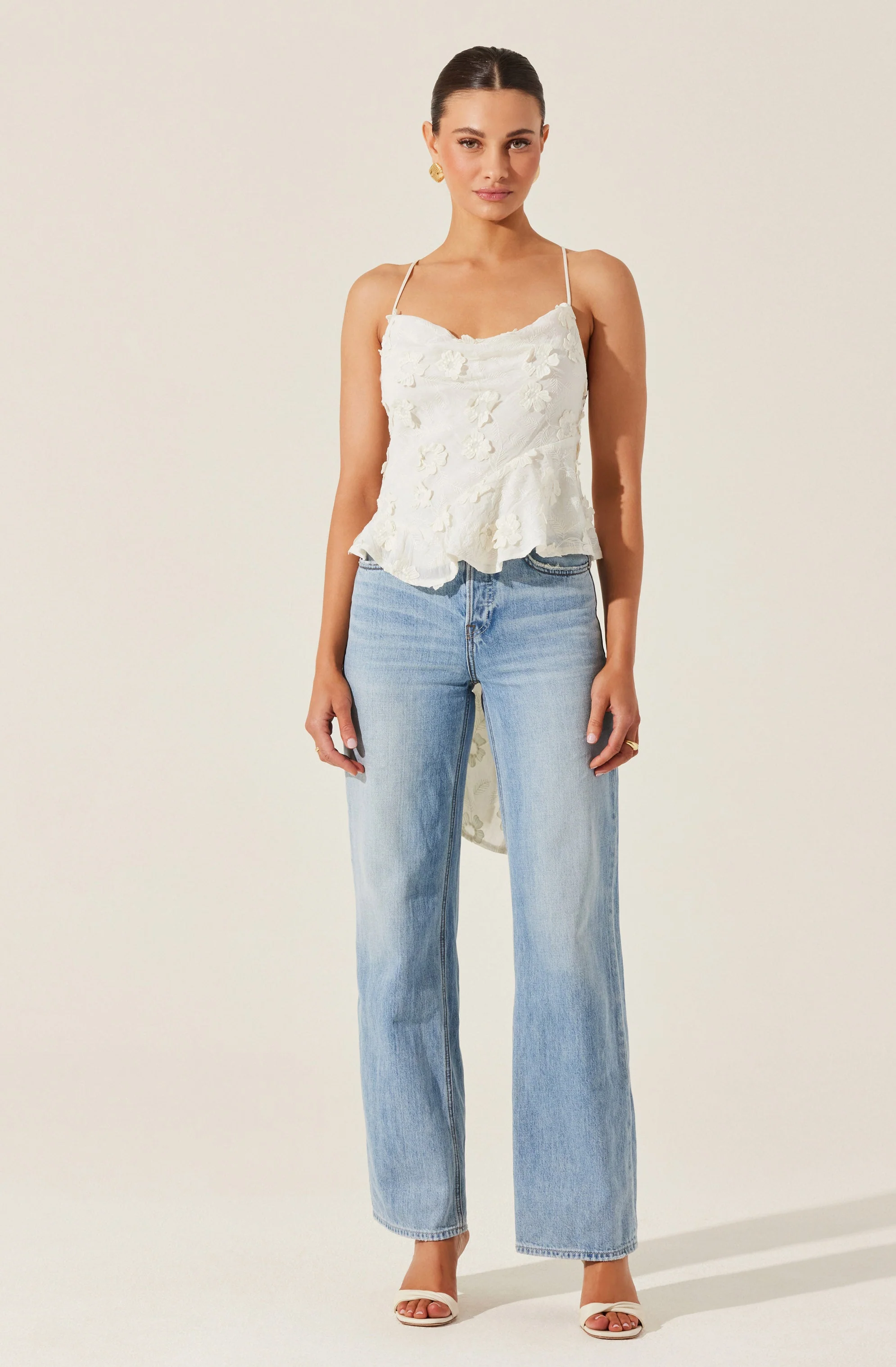 Everli Floral Appliqué Camisole Top - Image 4