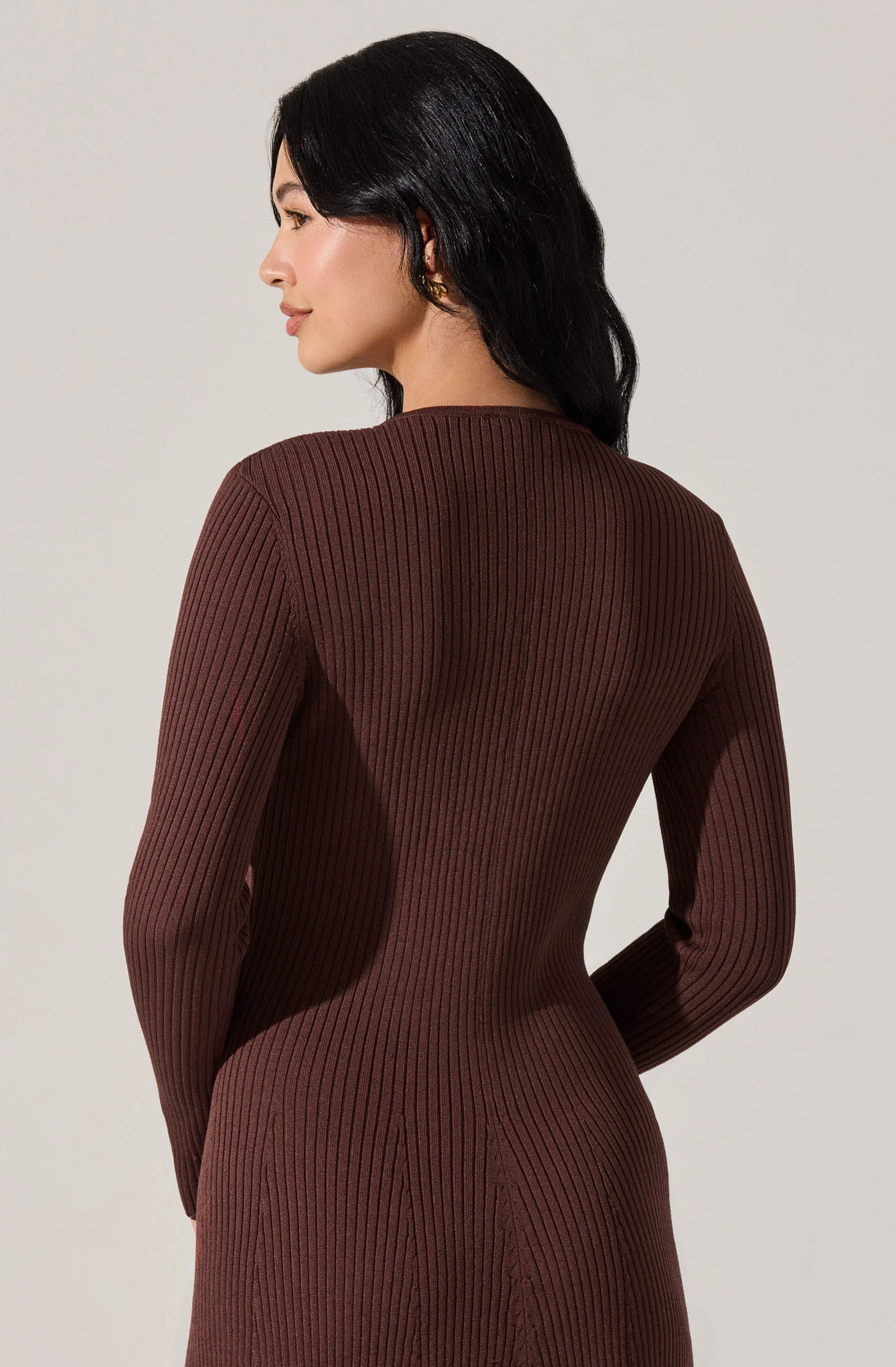 Fallyn Ribbed Sweater Midi Dress - Image 10