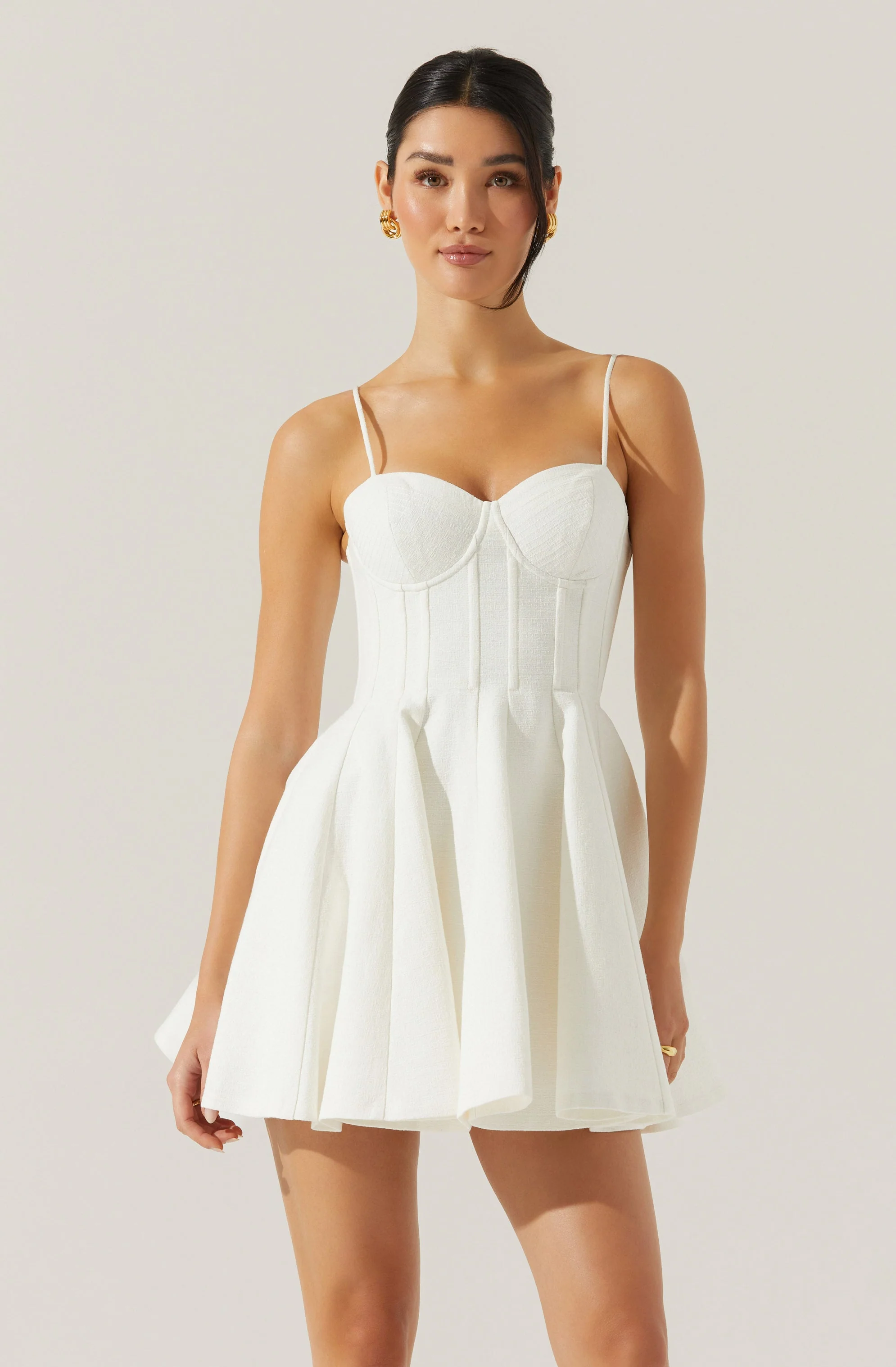Fenna Textured Corset Mini Dress - Image 3