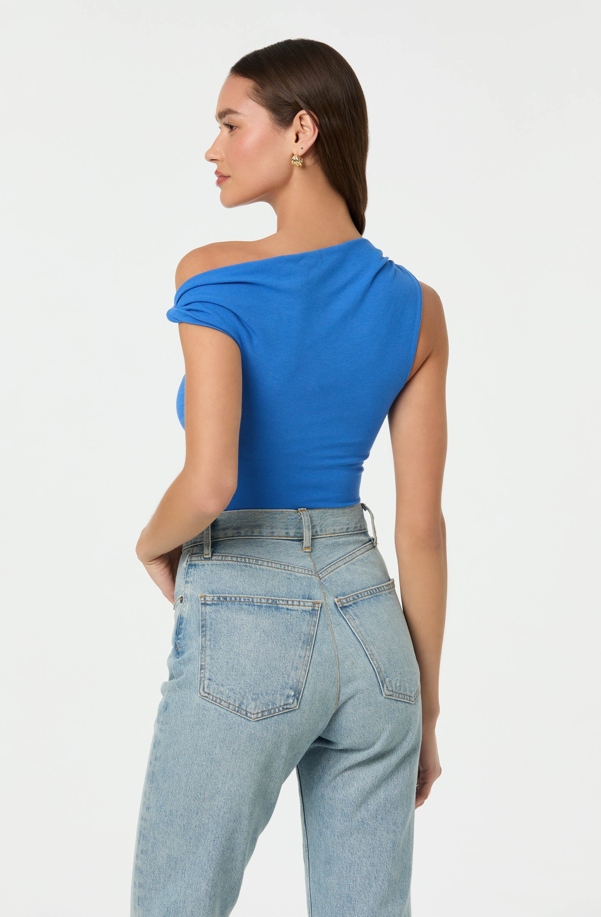 Fiora Asymmetrical Bodysuit - Image 3