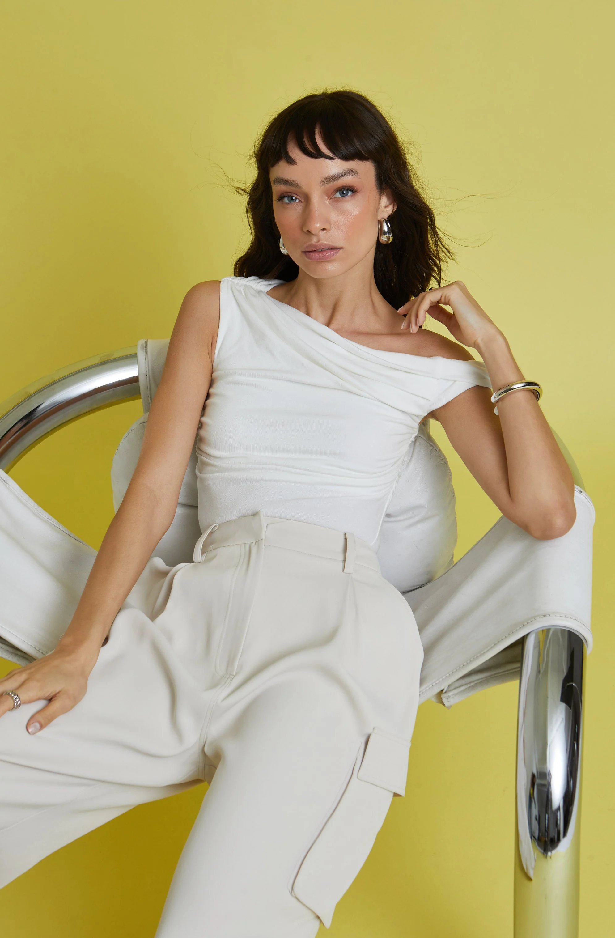 Fiora Asymmetrical Bodysuit - Image 12